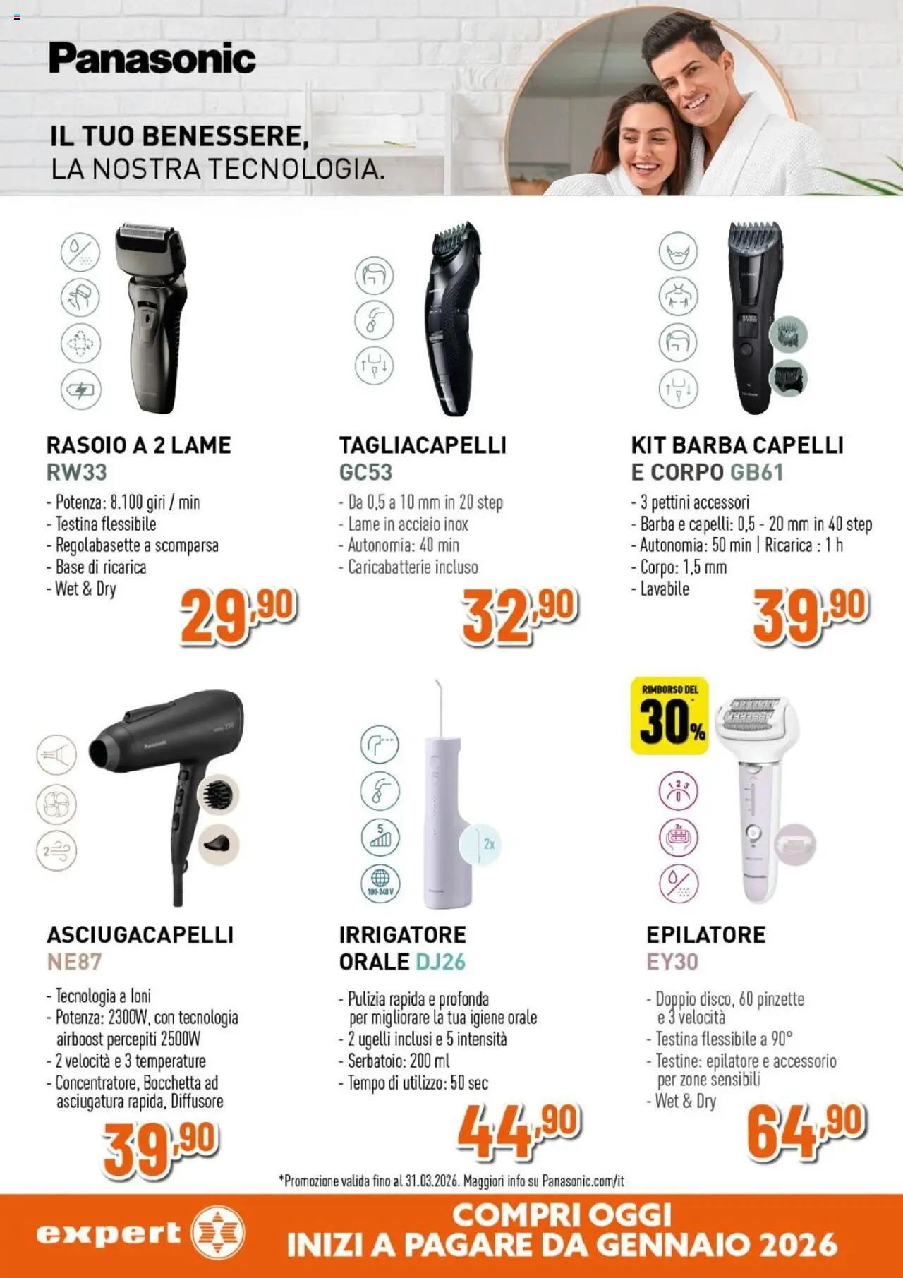 Volantino Expert del 28.08.2025 | Pagina: 21 | Prodotti: Rasoio, Irrigatore, Epilatore, Caricabatterie