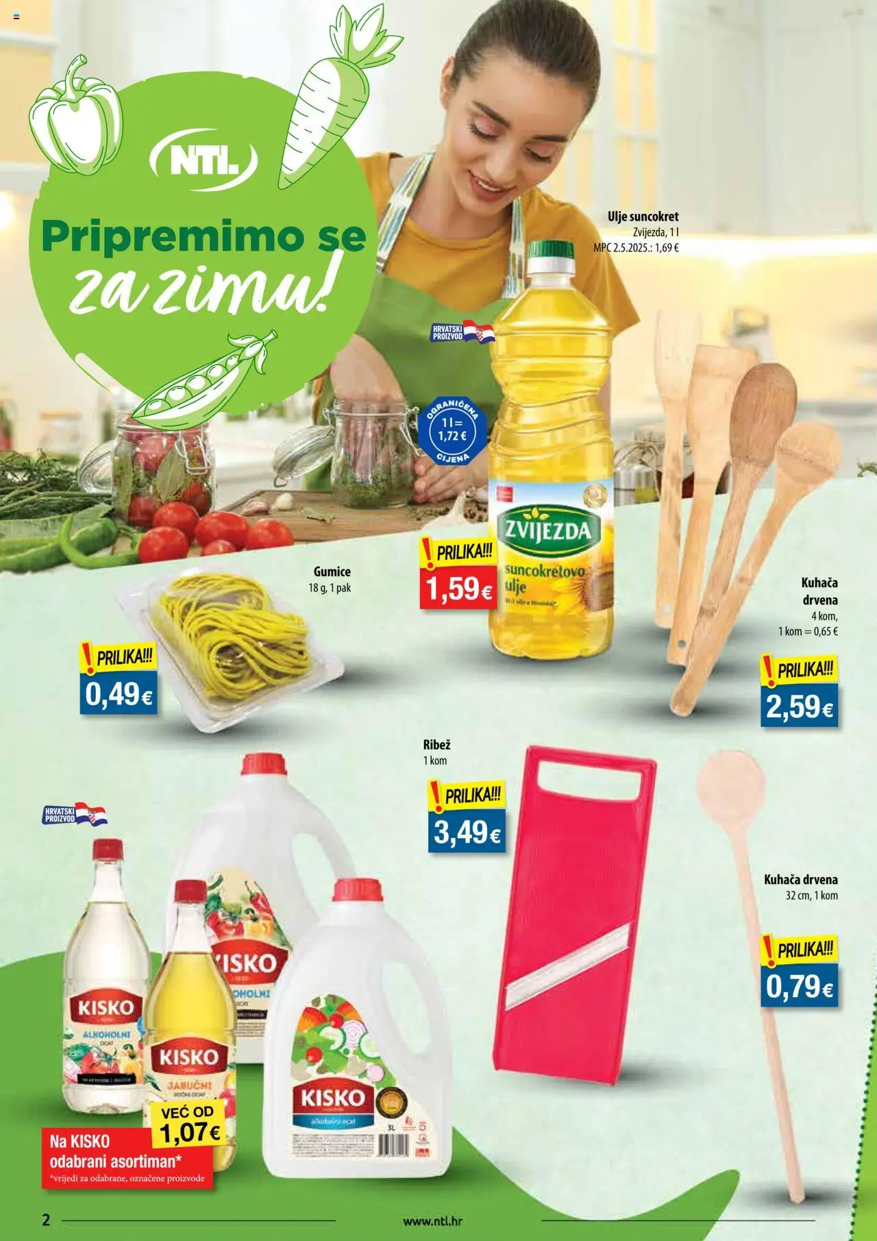 NTL katalog | vrijedi od 10.09.2025 | Stranica: 2 | Proizvodi: Suncokretovo ulje, Ulje, Suncokret, Gumice