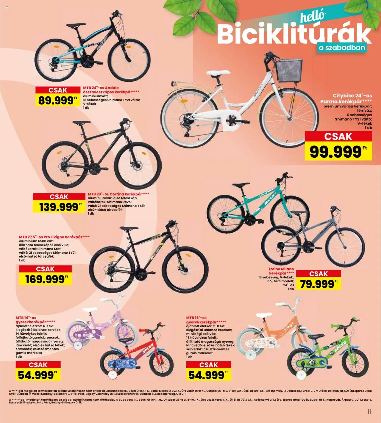 Interspar akciós ujság - amely érvényes a következő dátumtól: 15.05.2025 | Oldal: 11 | Termékek: Kerékpár