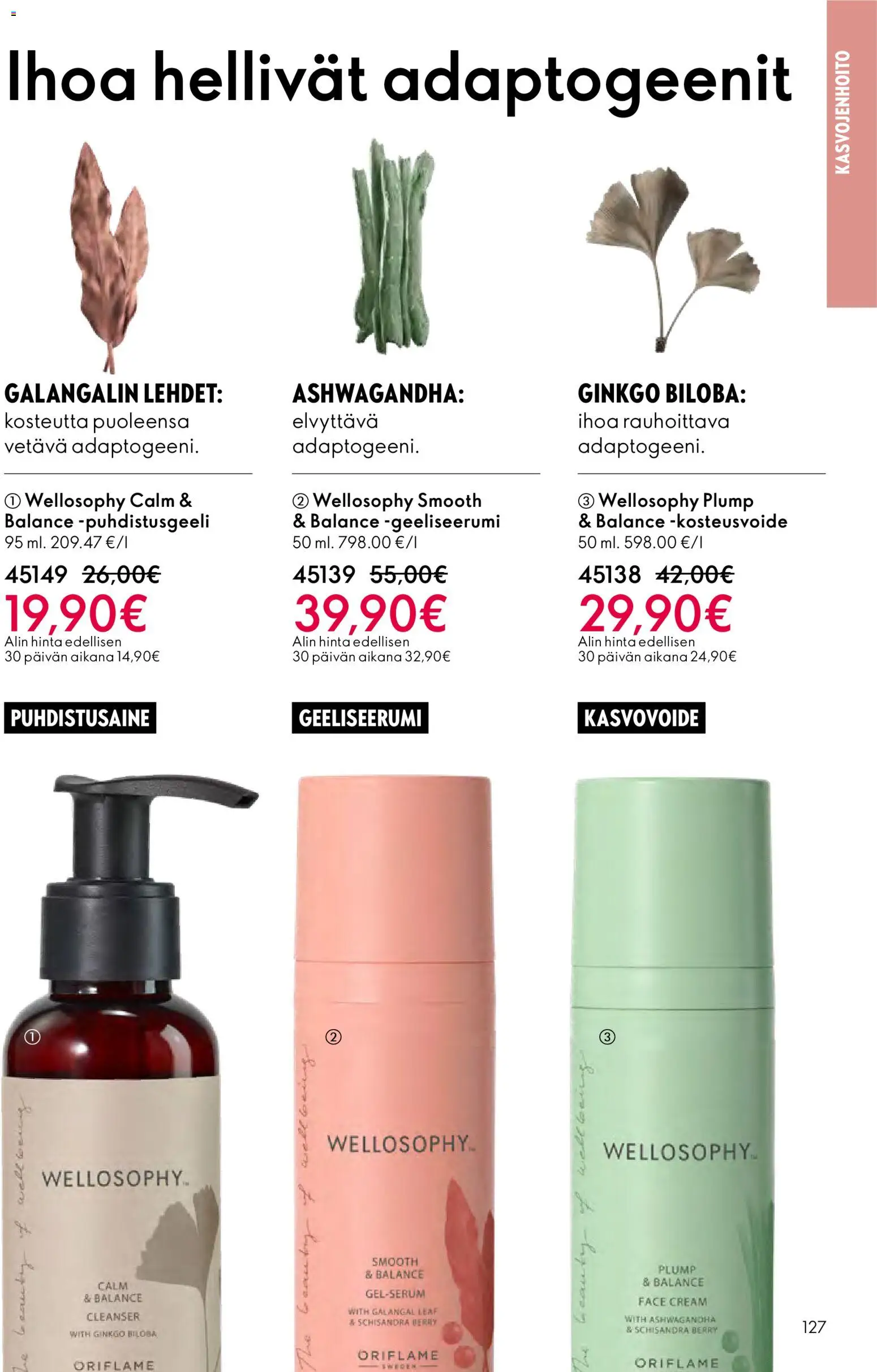 Oriflame - Esite 03 – voimassa 18.02.2026 alkaen | Sivu: 127 | Tuotteet: Kasvovoide, Puhdistusaine