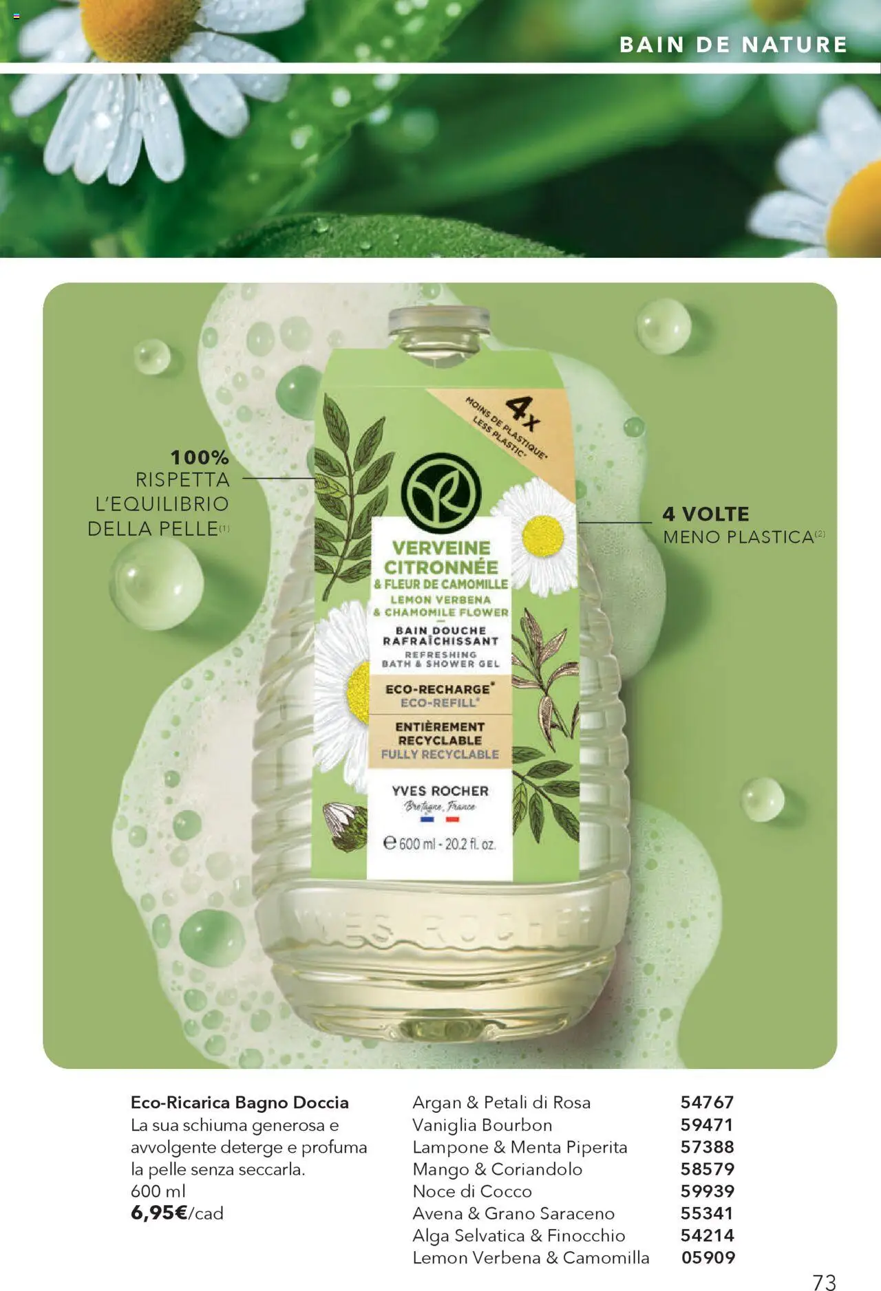 Volantino Yves Rocher del 23.09.2025 | Pagina: 73 | Prodotti: Lampone, Cocco, Menta, Bagno