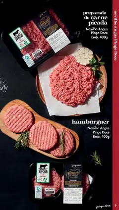 Pré-visualização preparado de carne picada, Novilho Angus Pingo Doce Emb. 400g válido de 20.05.2025 | Página: 9