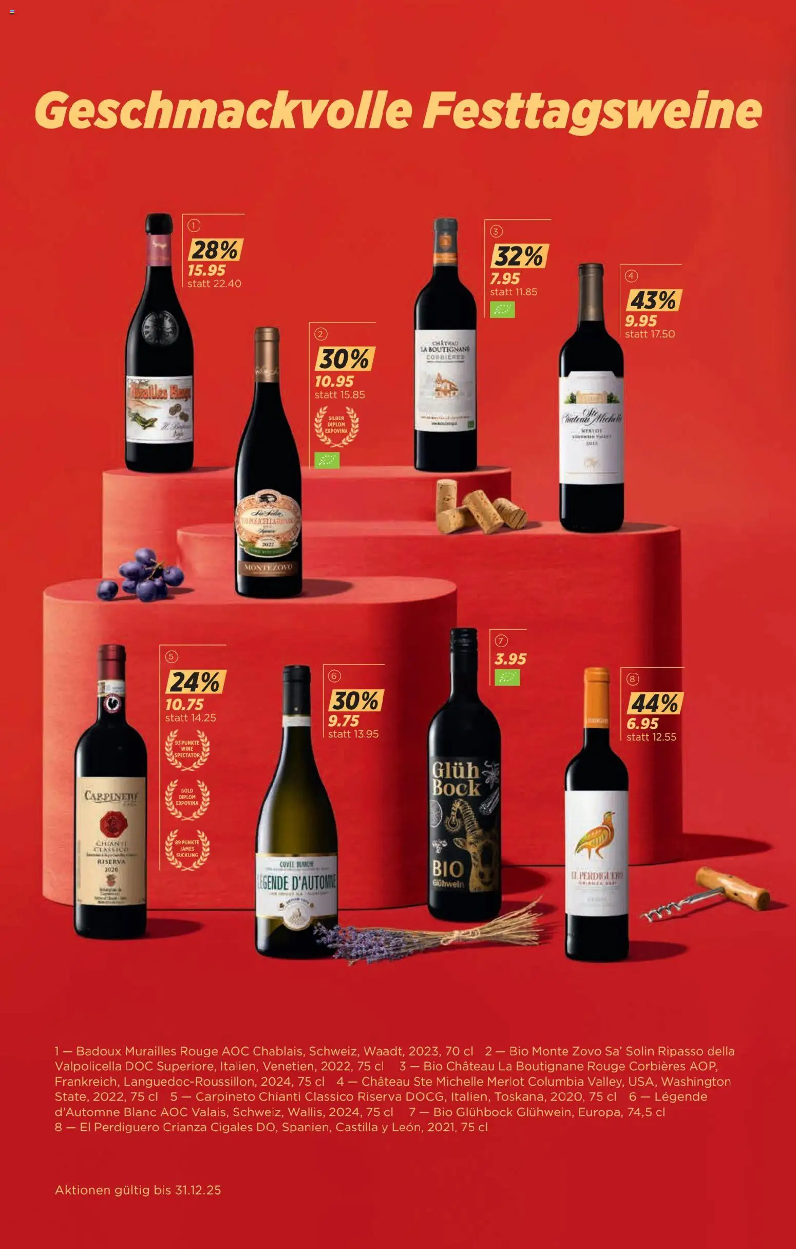 Denner Aktionen – gültig ab 09.12.2025 | Seite: 12 | Produkte: Merlot, Rouge