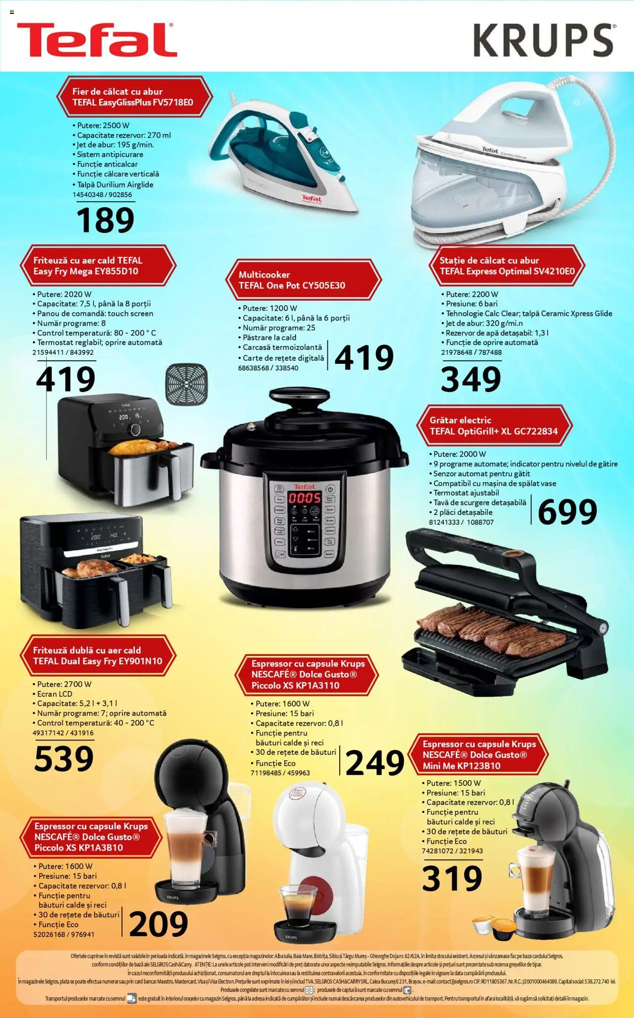 Catalog Selgros - Nonfood – valabil de la 08.08.2025 | Pagină: 20 | Produse: Espressor, Carcasă, Friteuză, Apă