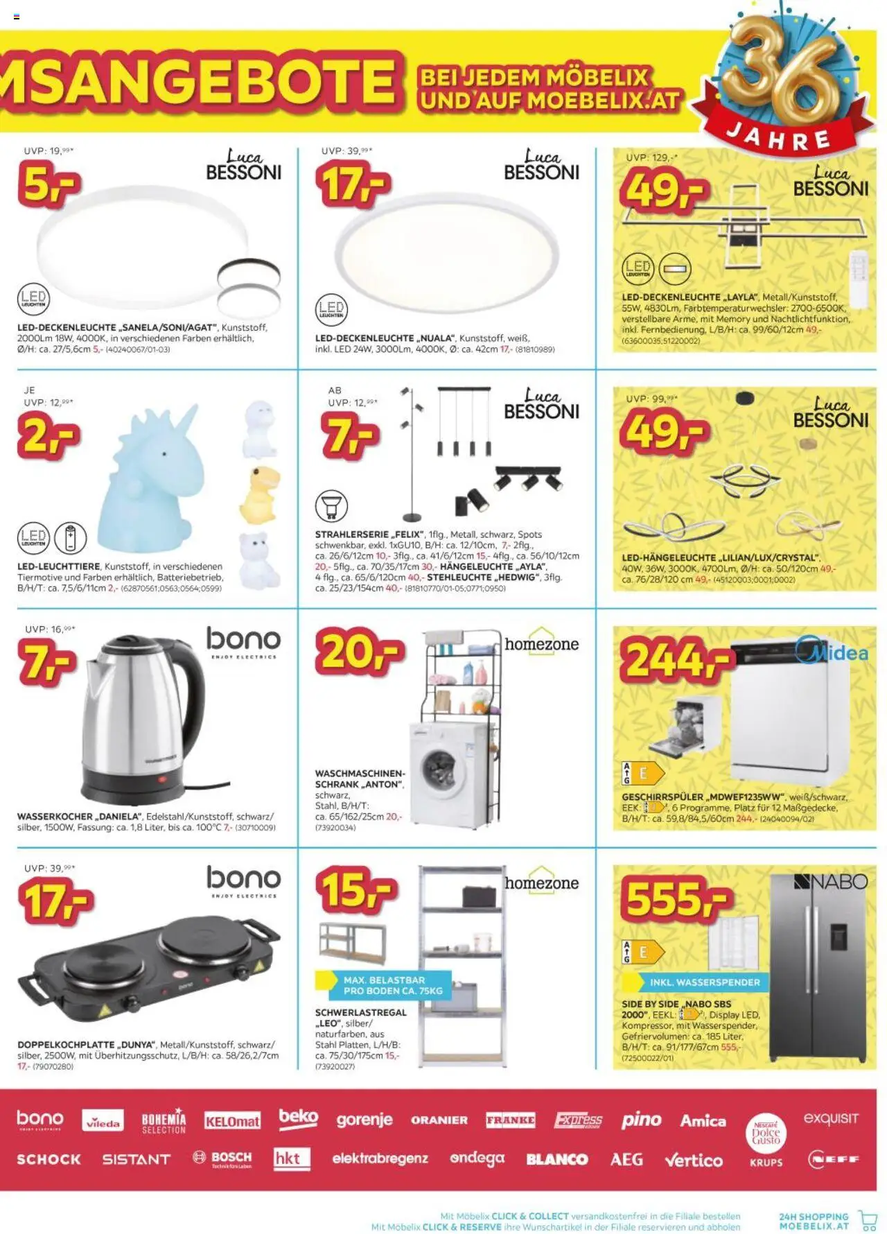 Möbelix Angebote gültig ab 21.10.2025 | Seite: 11 | Produkte: Geschirrspüler, Wasserkocher, Schrank