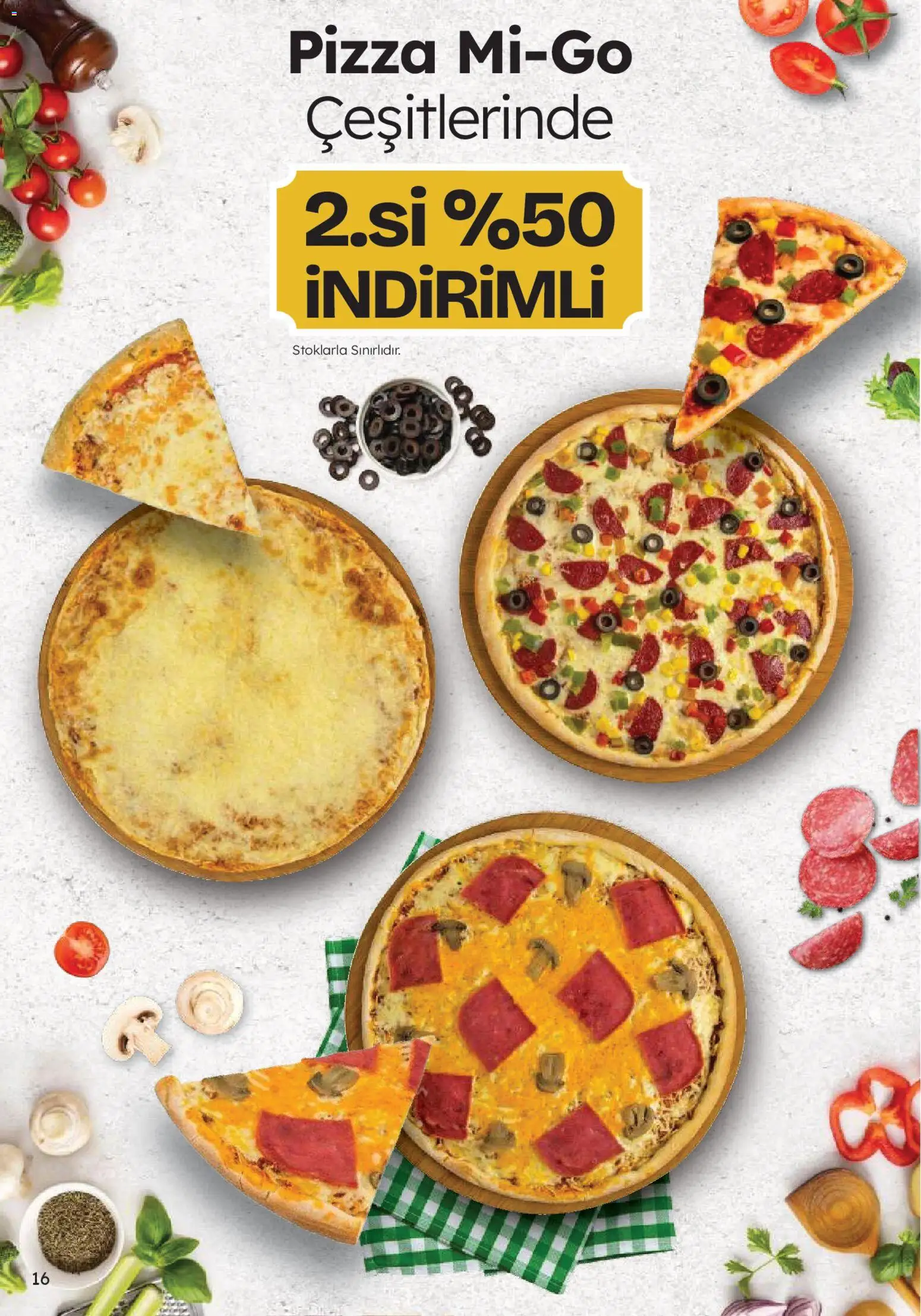 Migros Katalog - Migroskop - 08.01.2026 tarihinden itibaren geçerlidir | Sayfa: 16 | Ürünler: Pizza