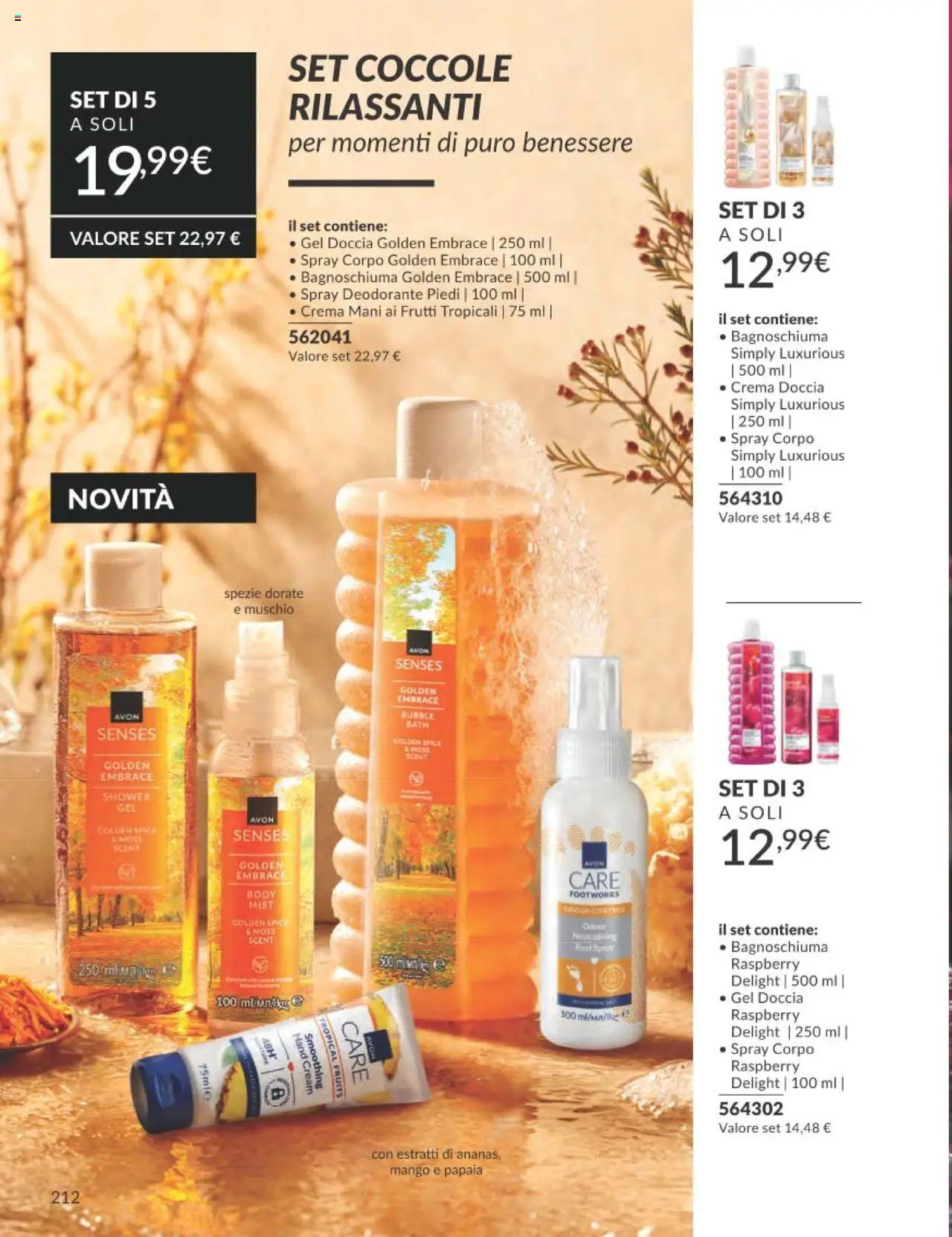 Volantino Avon del 01.10.2025 | Pagina: 212 | Prodotti: Crema, Bagnoschiuma, Deodorante, Mango