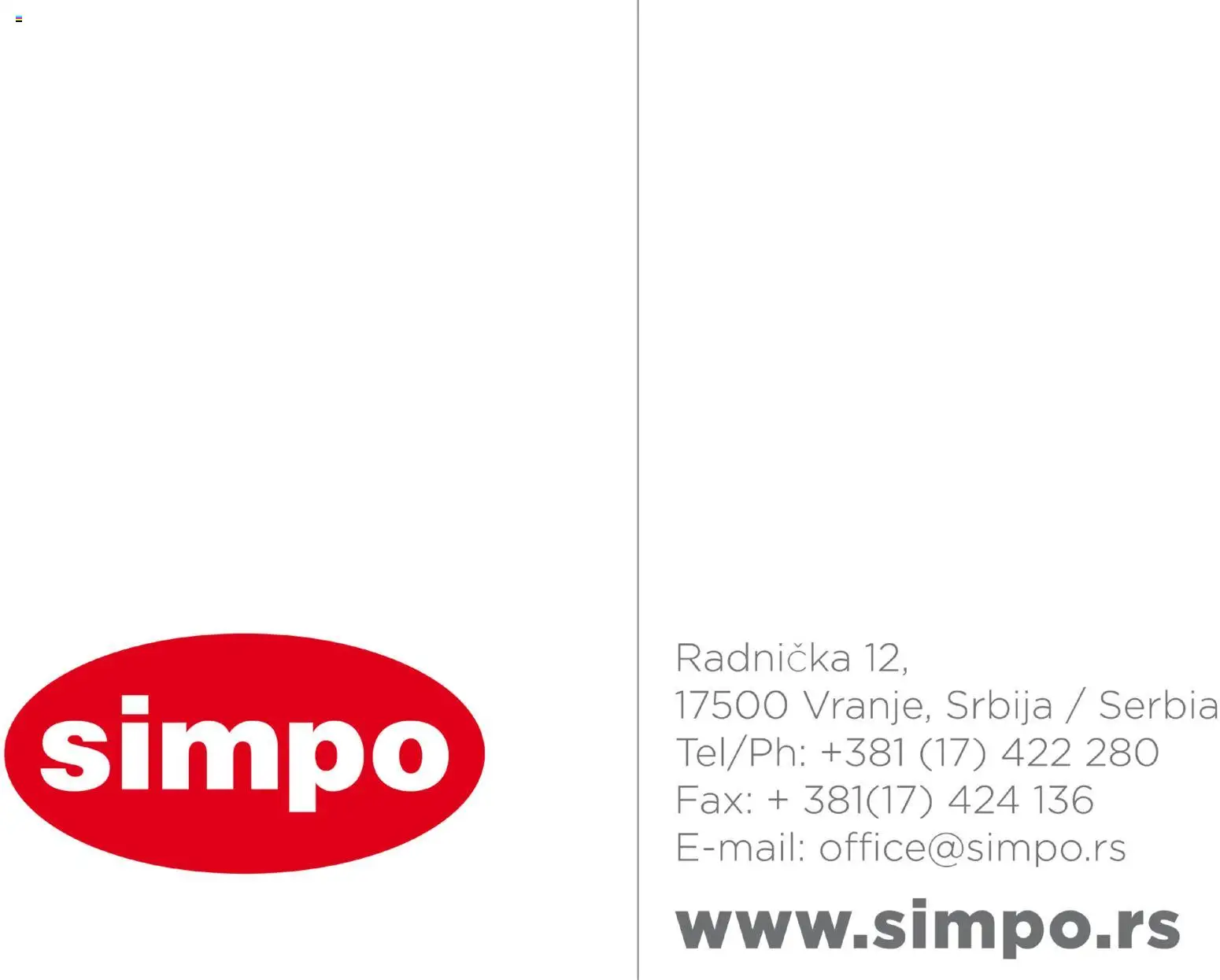 SIMPO katalog - važi od 01.04.2026 | Strana: 22