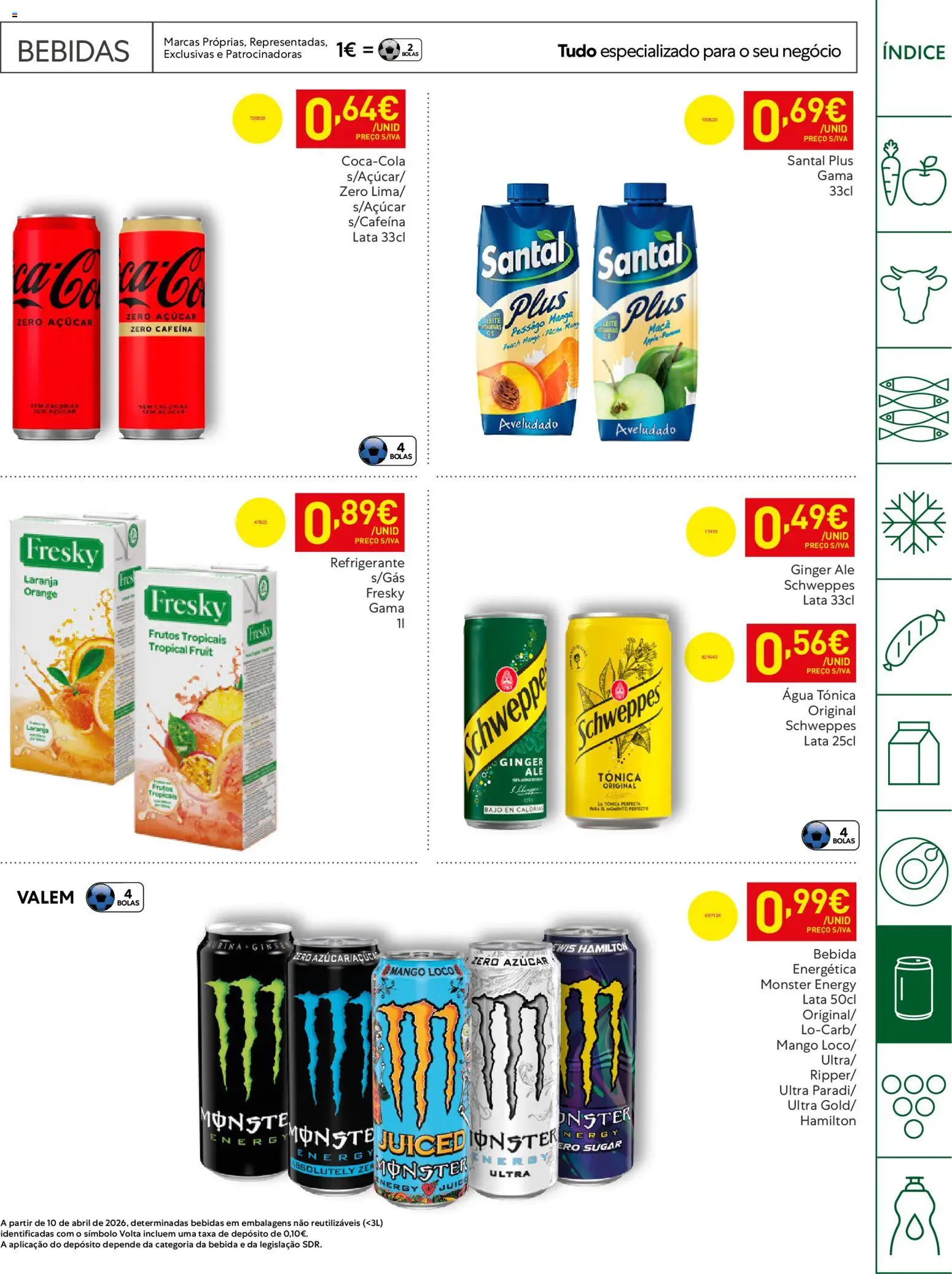 Recheio Horeca Madeira │ válido de 28.04.2026 | Página: 29 | Produtos: Agua, Refrigerante, Açúcar, Bebida