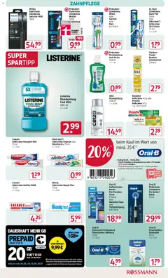 Rossmann Prospekt 	 - gültig ab dem 04.08.2025 | Seite: 15 | Produkte: Philips, Elektrische zahnbürste, Creme, Listerine