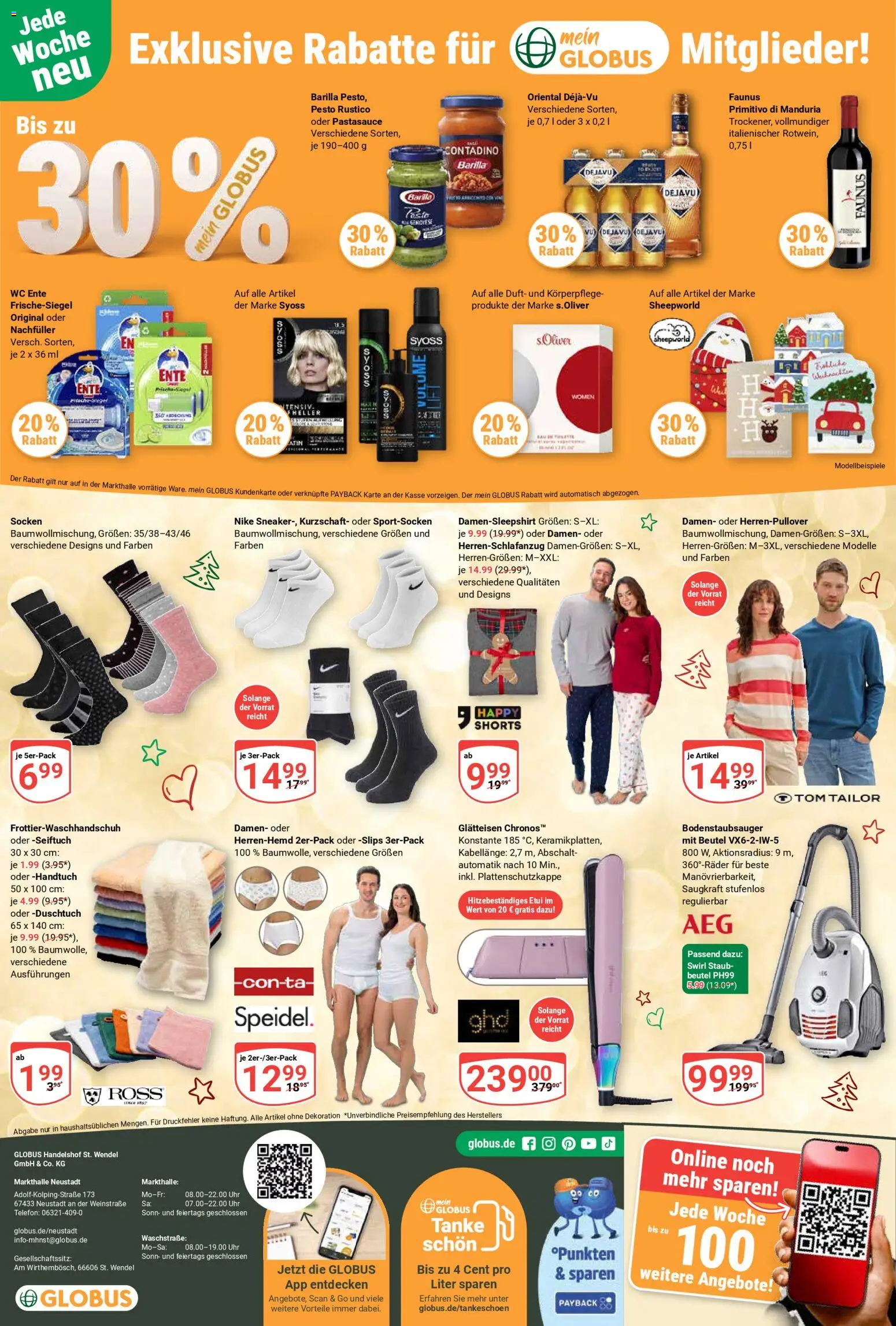 Globus prospekt Neustadt a.d. Weinstraße	 – gültig ab 01.12.2025 | Seite: 33 | Produkte: Barilla, Telefon, Uhr, Ente