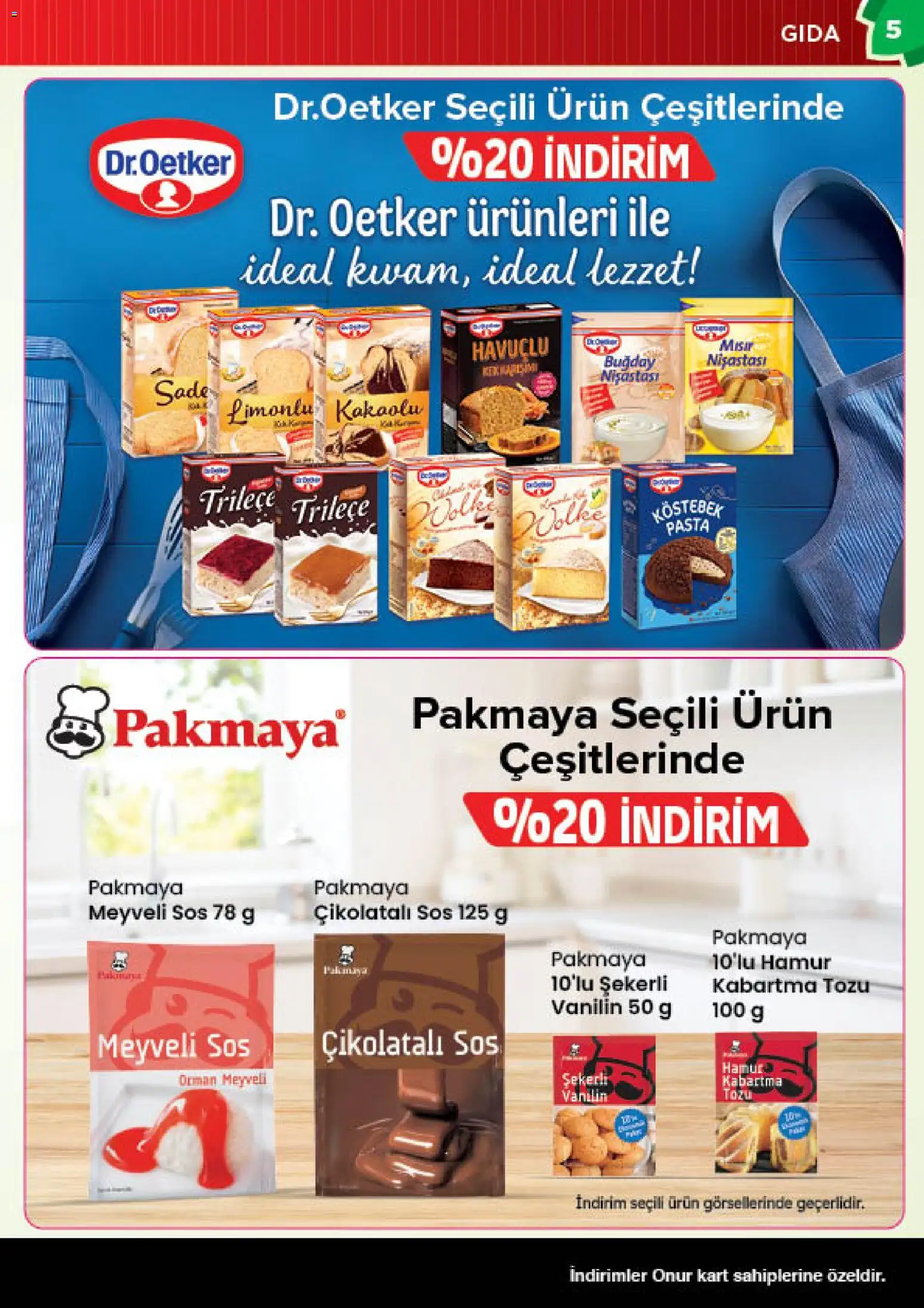 Onur Market Katalog - 28.04.2026 tarihinden itibaren geçerlidir | Sayfa: 5 | Ürünler: Sos