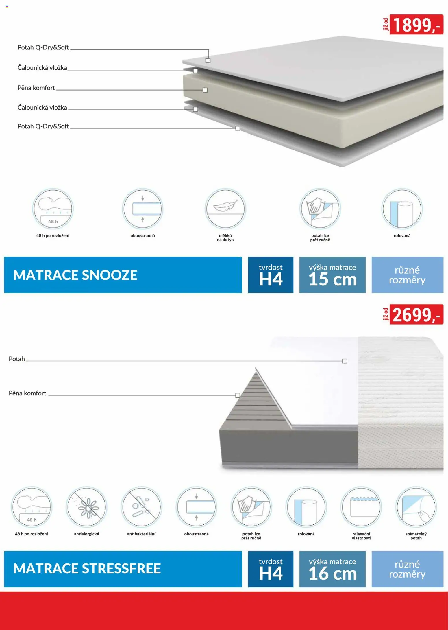 BAUMAX leták - Zařiďte si bydlení podle sebe od 01.03.2026 | Strana: 38 | Produkty: Matrace