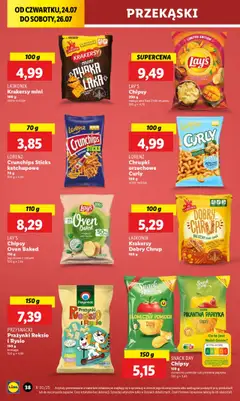 Lidl Gazetka od 24.07.2025 | Strona: 48 | Produkty: Chili, Chipsy, Chrupki orzechowe, Papryka