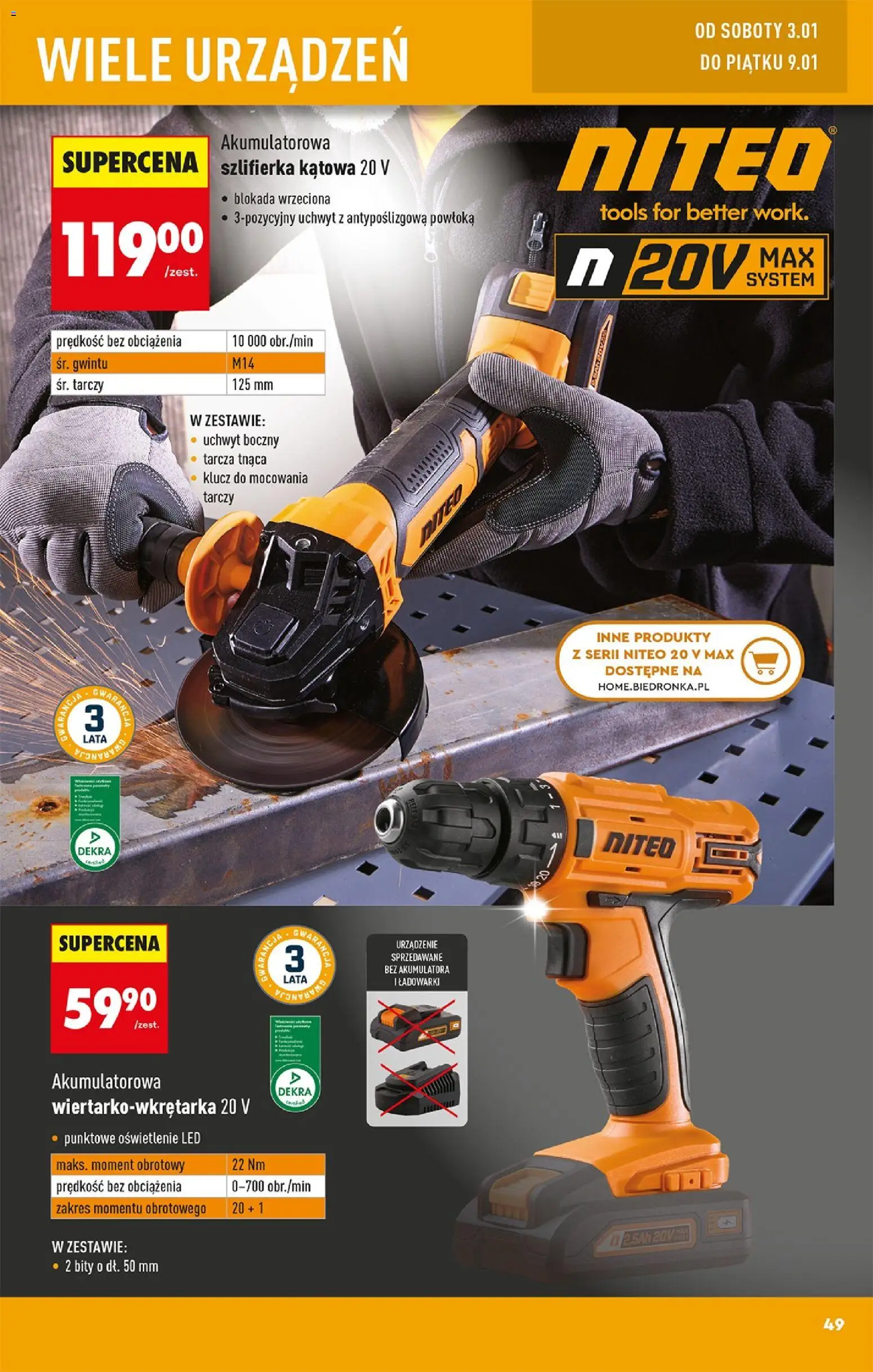 Biedronka gazetka - Hity i inspiracje od 29.12.2025 | Strona: 53 | Produkty: Szlifierka