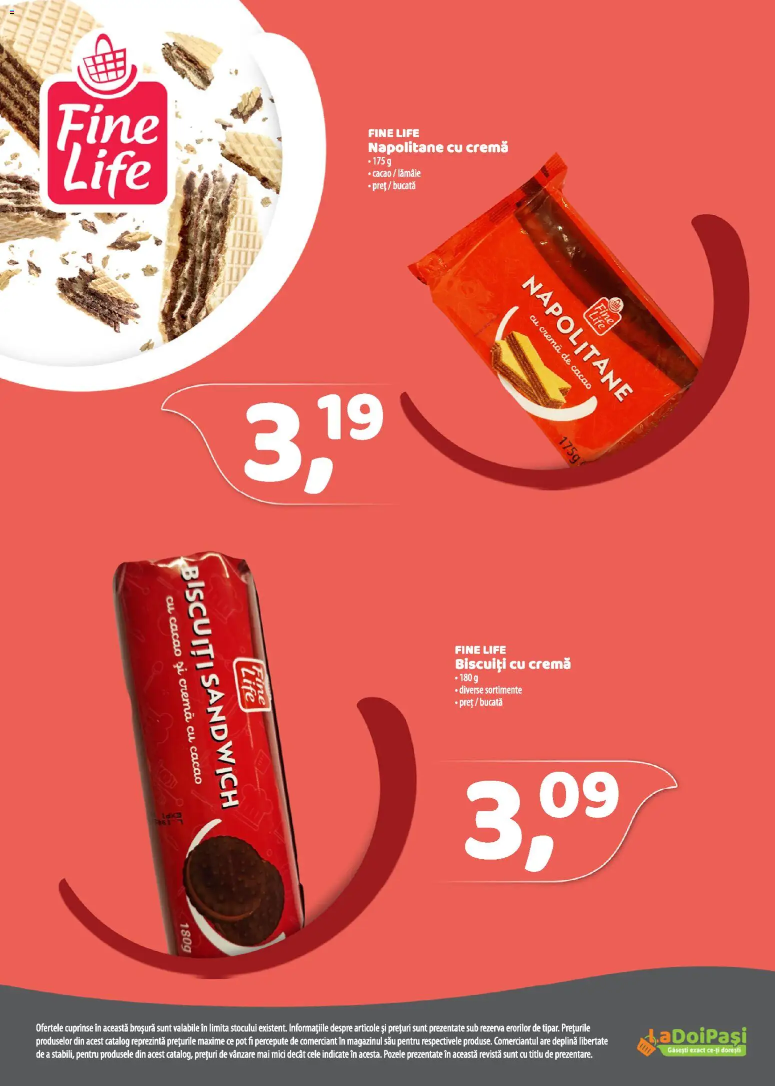 Noul catalog LaDoiPași – valabil de la 16.03.2026 | Pagină: 19 | Produse: Napolitane, Cremă, Biscuiți, Lămâie