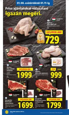 Húsfarm Friss, szeletelt sertéstarja, Csontos, Változó kiszerelésben kapható - amely érvényes a következő dátumtól: 08.01.2026 | Oldal: 10