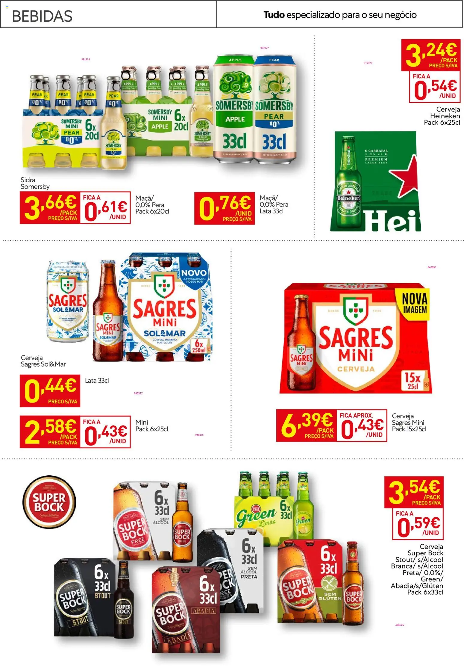 Recheio - Horeca Bons Negócios │ válido de 13.01.2026 | Página: 20 | Produtos: Super bock, Sal, Cerveja, Somersby