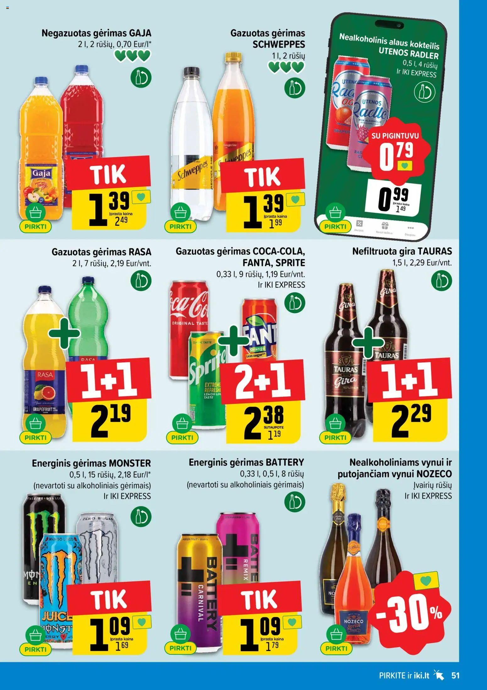 IKI akcijos nuo 13.04.2026 | Puslapis: 51 | Prekių: Energinis gėrimas