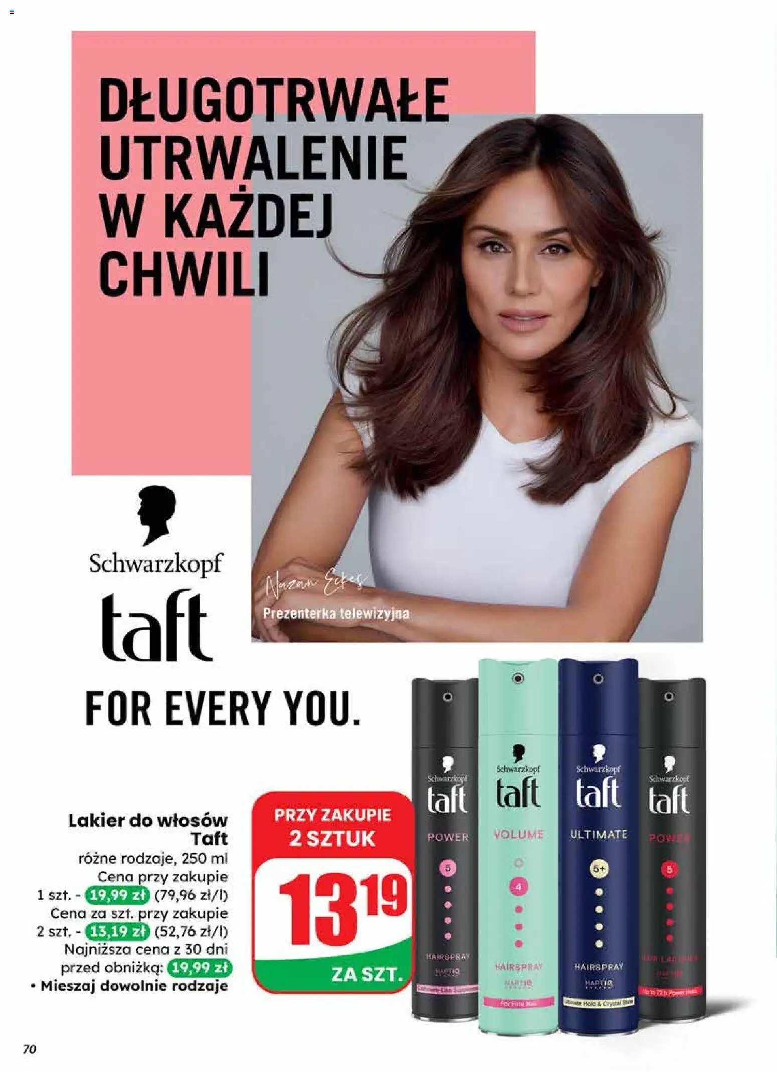 Dino Gazetka od 19.11.2025 | Strona: 70 | Produkty: Lakier do włosów