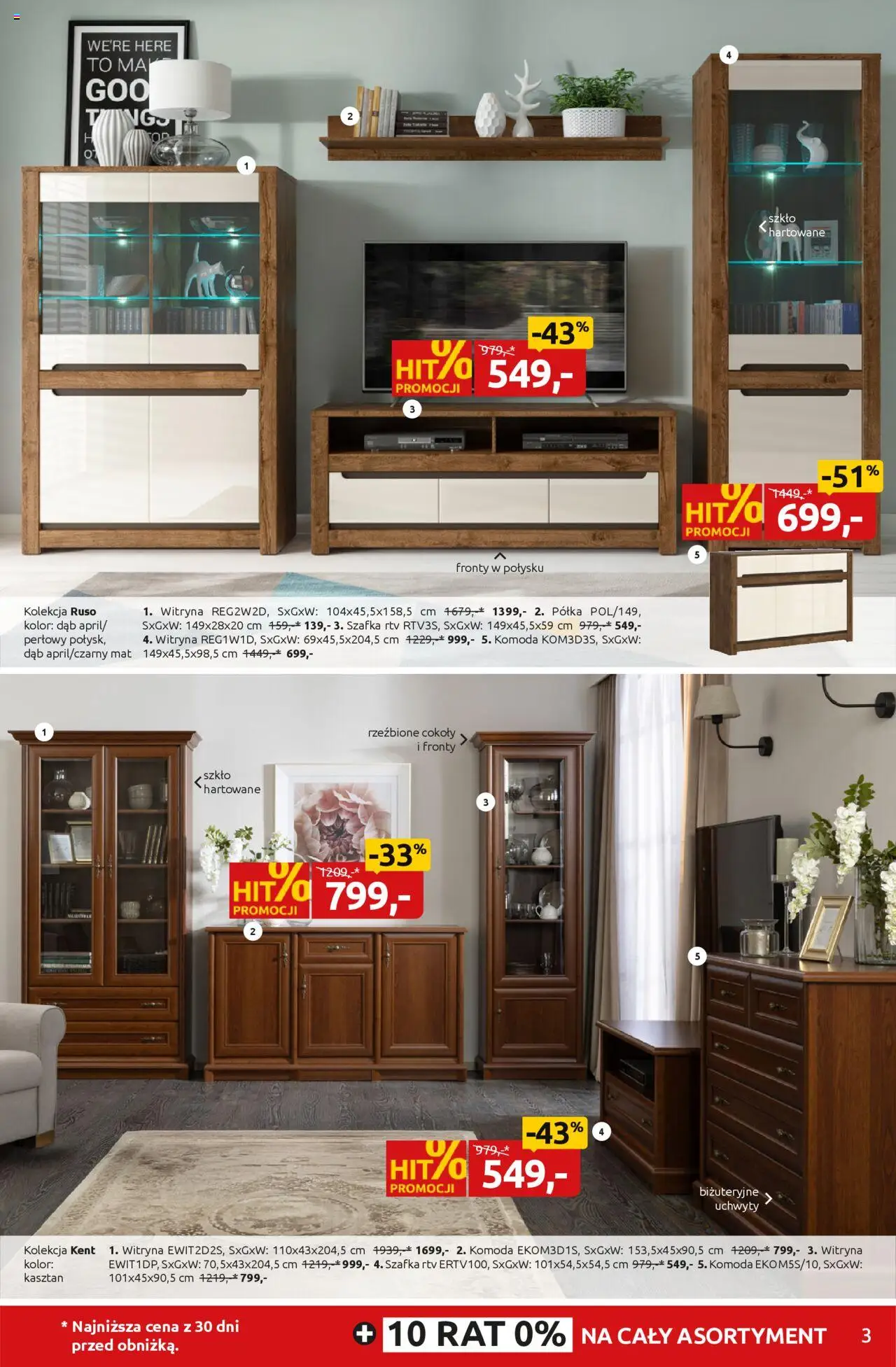 Black Red White promocje od 08.09.2025 | Strona: 3 | Produkty: Komoda, Półka, szafka RTV, Witryna