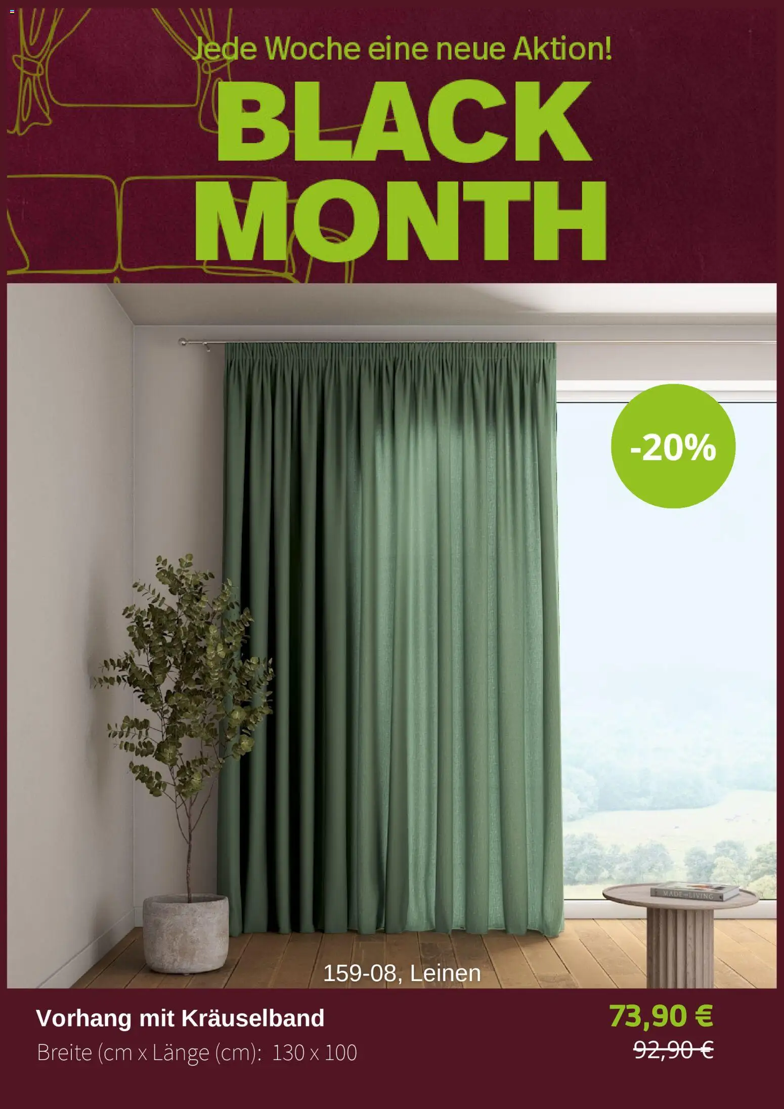 Dekoria - Black Friday – gültig ab 11.11.2025 | Seite: 8 | Produkte: Vorhang