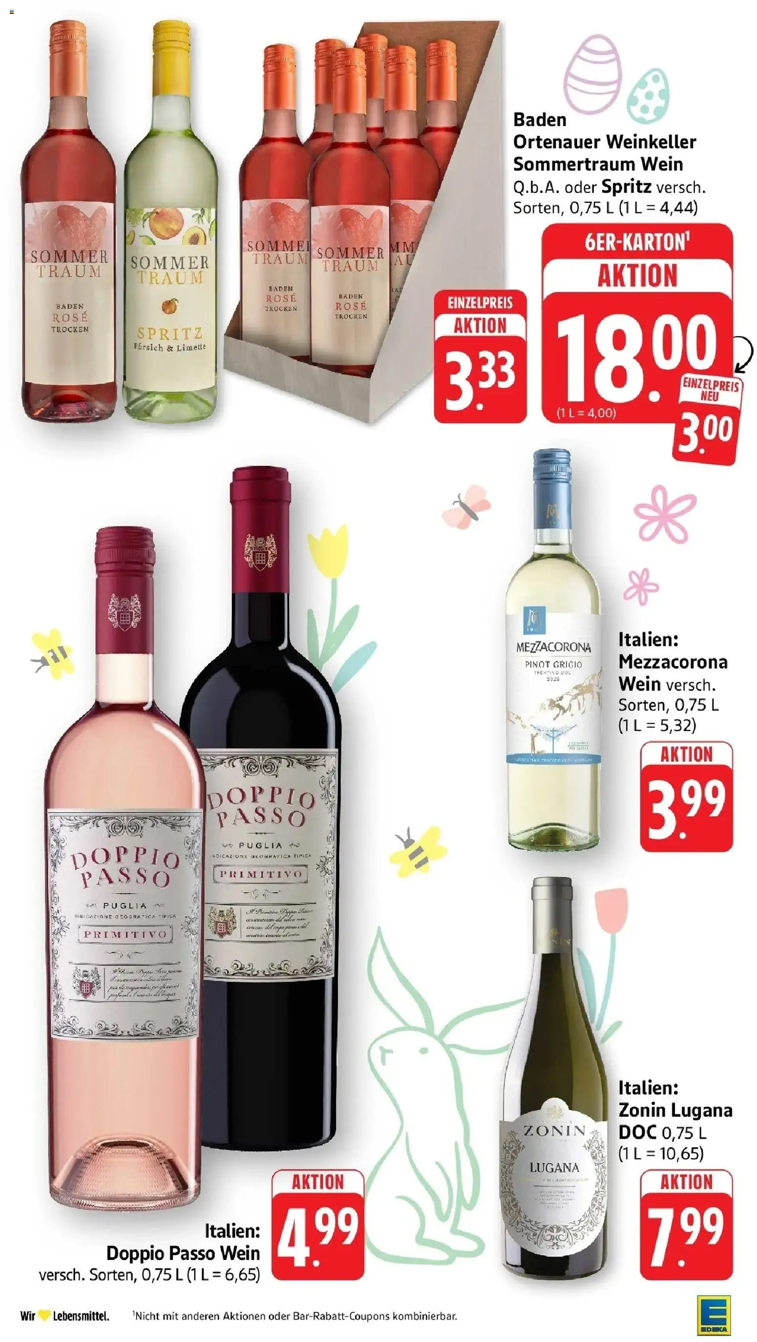 E center Prospekt Groß-Gerau	 – gültig ab 29.03.2026 | Seite: 42 | Produkte: Doppio Passo, Pfirsich, Limette, Wein