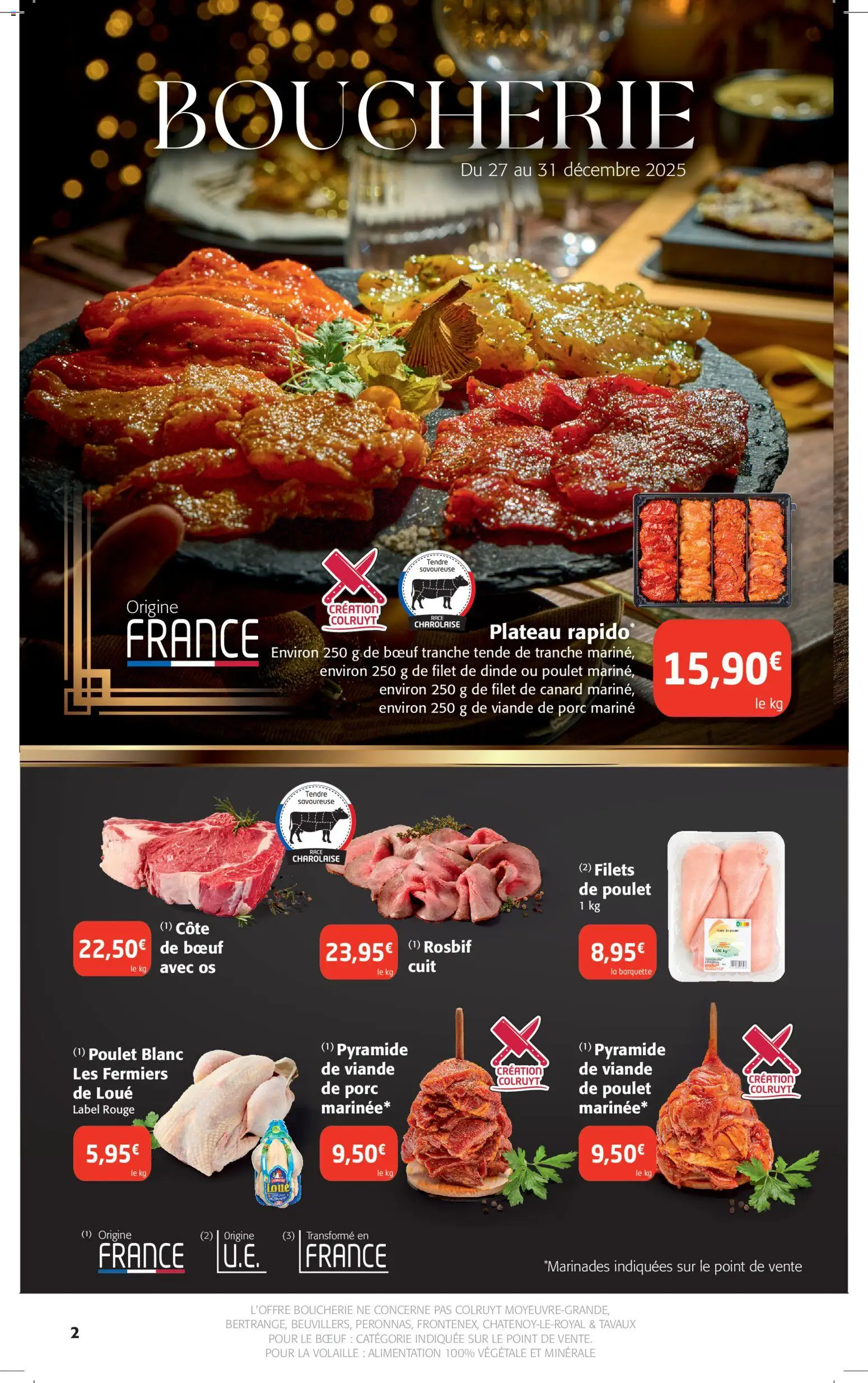 {H1} | Page: 2 | Produits: Viande de porc, Plateau, Volaille, Viande