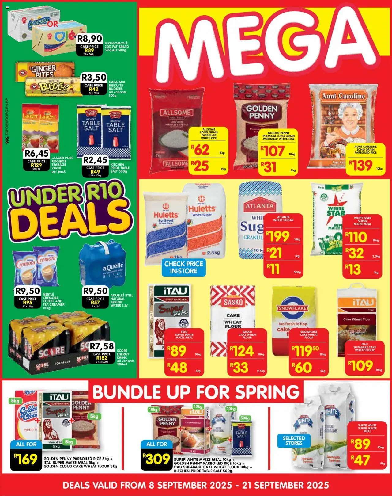 New Shoprite catalogue – valid from 08.09.2025 | Page: 2 | Products: Cake, Flour, Case, Bread