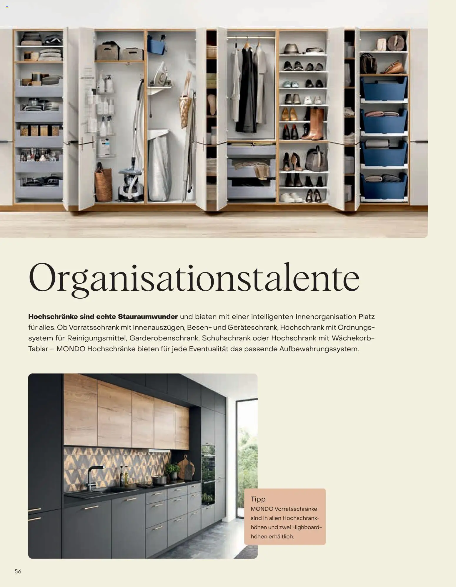 Ostermann Mondo Küchenprospekt 2026 – gültig ab 01.01.2026 | Seite: 56 | Produkte: HIghboard, Hochschrank