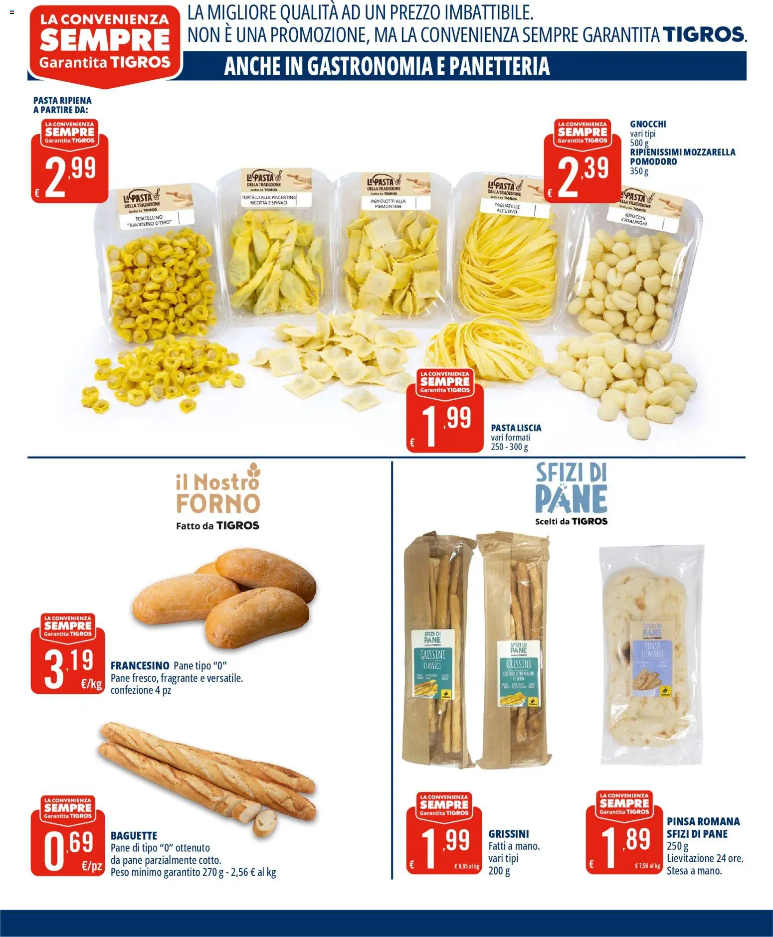 Volantino Tigros del 07.04.2026 | Pagina: 9 | Prodotti: Pomodoro, Ricotta, Gnocchi, Tortelli