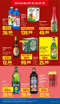 Náhled letáku Pilsner Urquell retro edice, 0,5 l, světlý ležák, záloha na lahev 3 Kč od 18.12.2025 | Strana: 27
