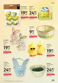 Ofertele DM drogeriemarkt valabile de la 02.04.2026 | Pagină: 5 | Produse: Coș, Hacıyatmaz Kedi Oyuncağı, Ouă, Paste