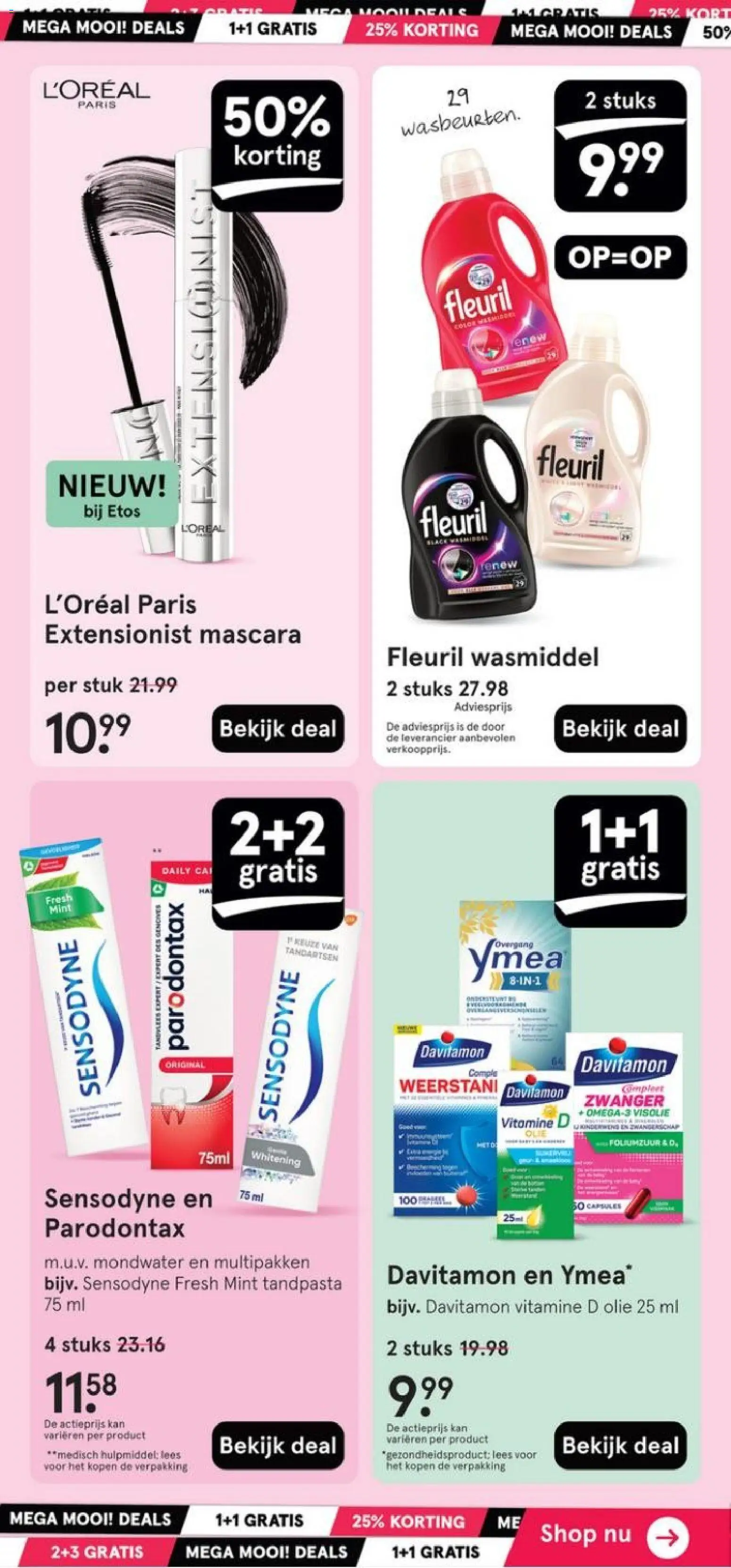 {H1} | Pagina: 2 | Producten: Mondwater, Wasmiddel, Olie, Mascara