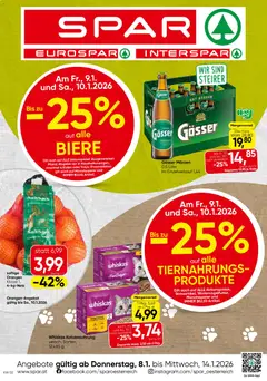 Spar Flugblatt - Steiermark ab 08.01.2026 gültig