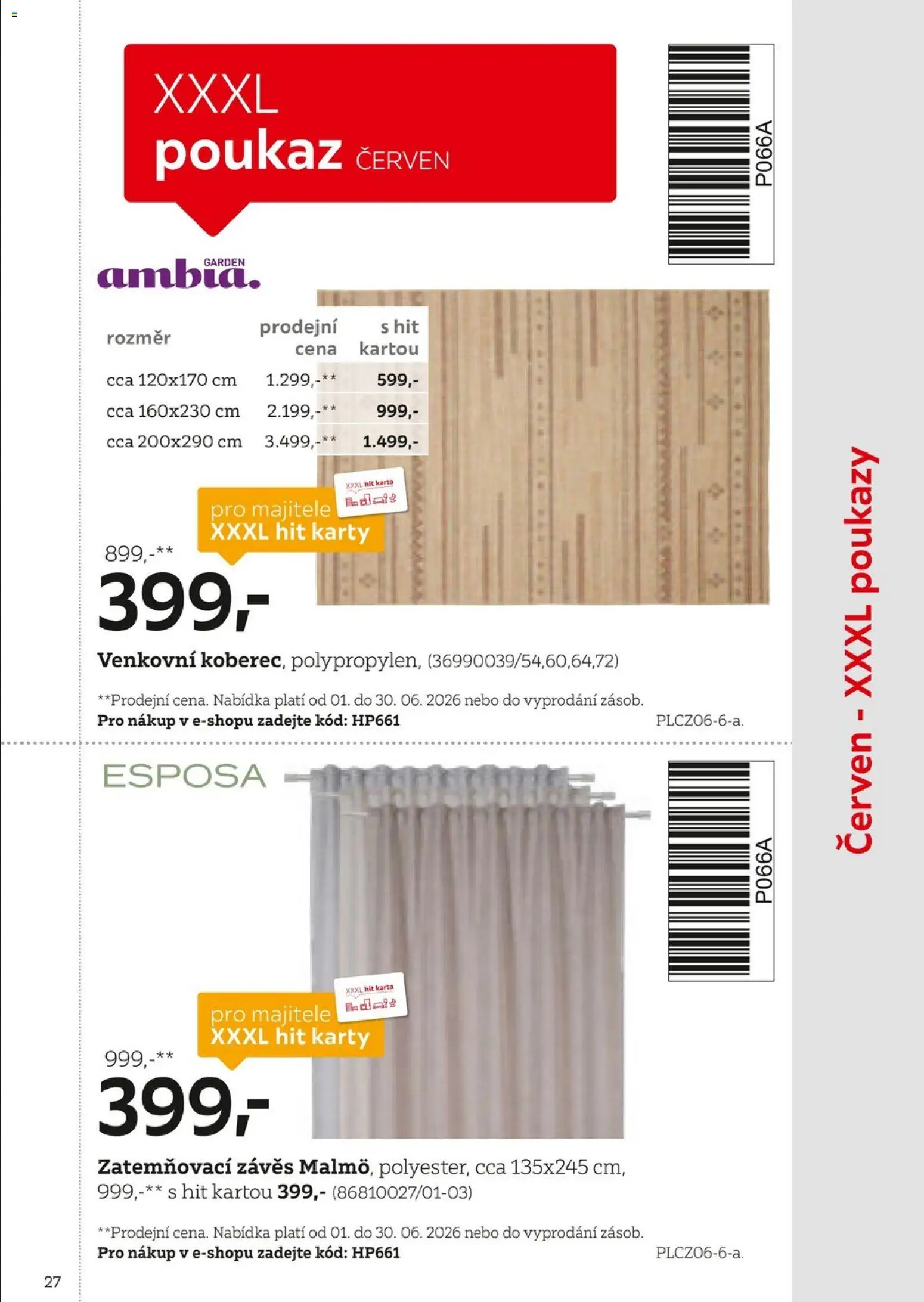 XXXLutz leták - Být věrným zákazníkem se vyplatí od 01.02.2026 | Strana: 27 | Produkty: Závěs, Karty