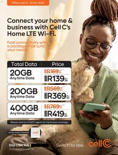 Cell C specials catalogue – valid from 01.11.2025 | Page: 50 | Products: Data, Router, Switch