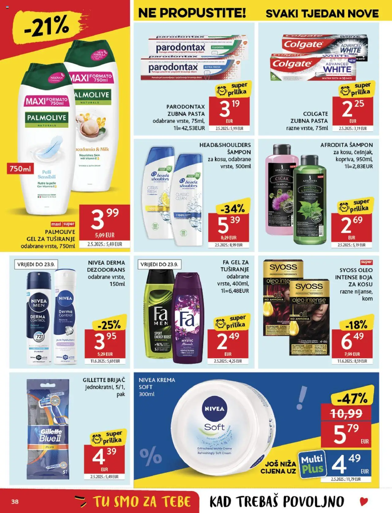 Konzum HR akciós ujság - amely érvényes a következő dátumtól: 10.09.2025 | Oldal: 38 | Termékek: Sampon