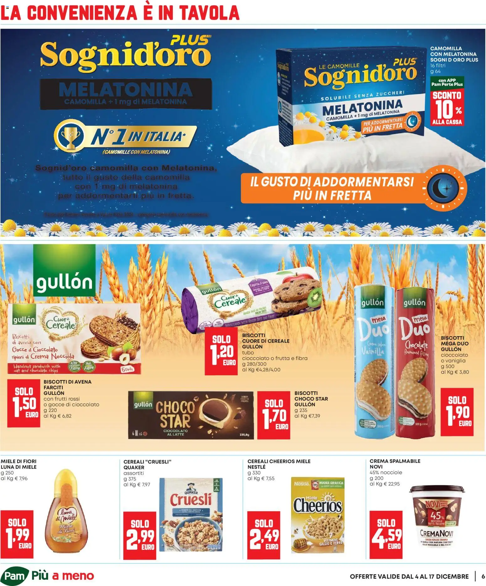 Volantino Panorama del 04.12.2025 | Pagina: 6 | Prodotti: Cioccolato, Frutta, Nocciole, Miele