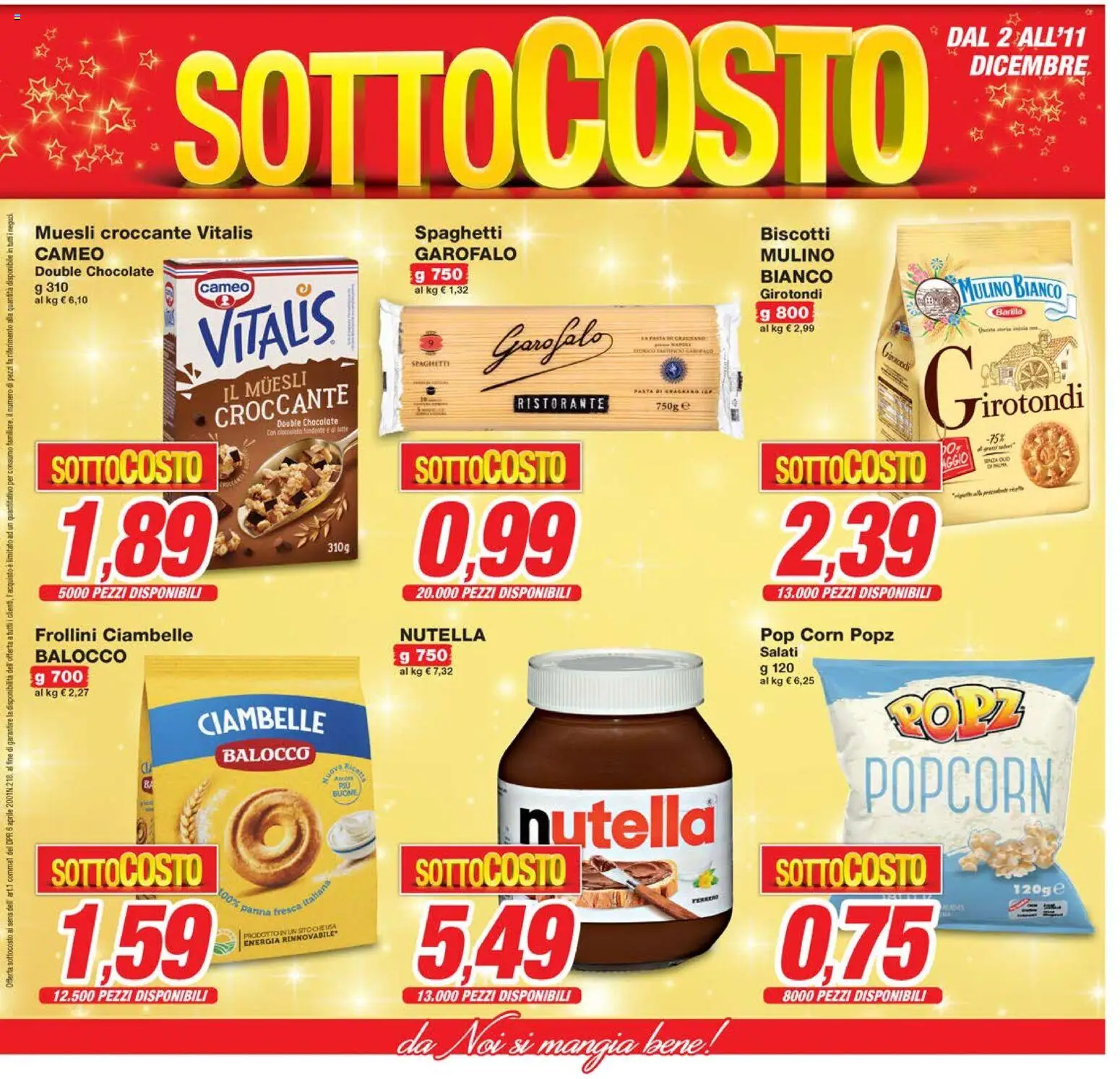 Volantino Prix del 02.12.2025 | Pagina: 3 | Prodotti: Muesli, Ciambelle, Nutella, Frollini