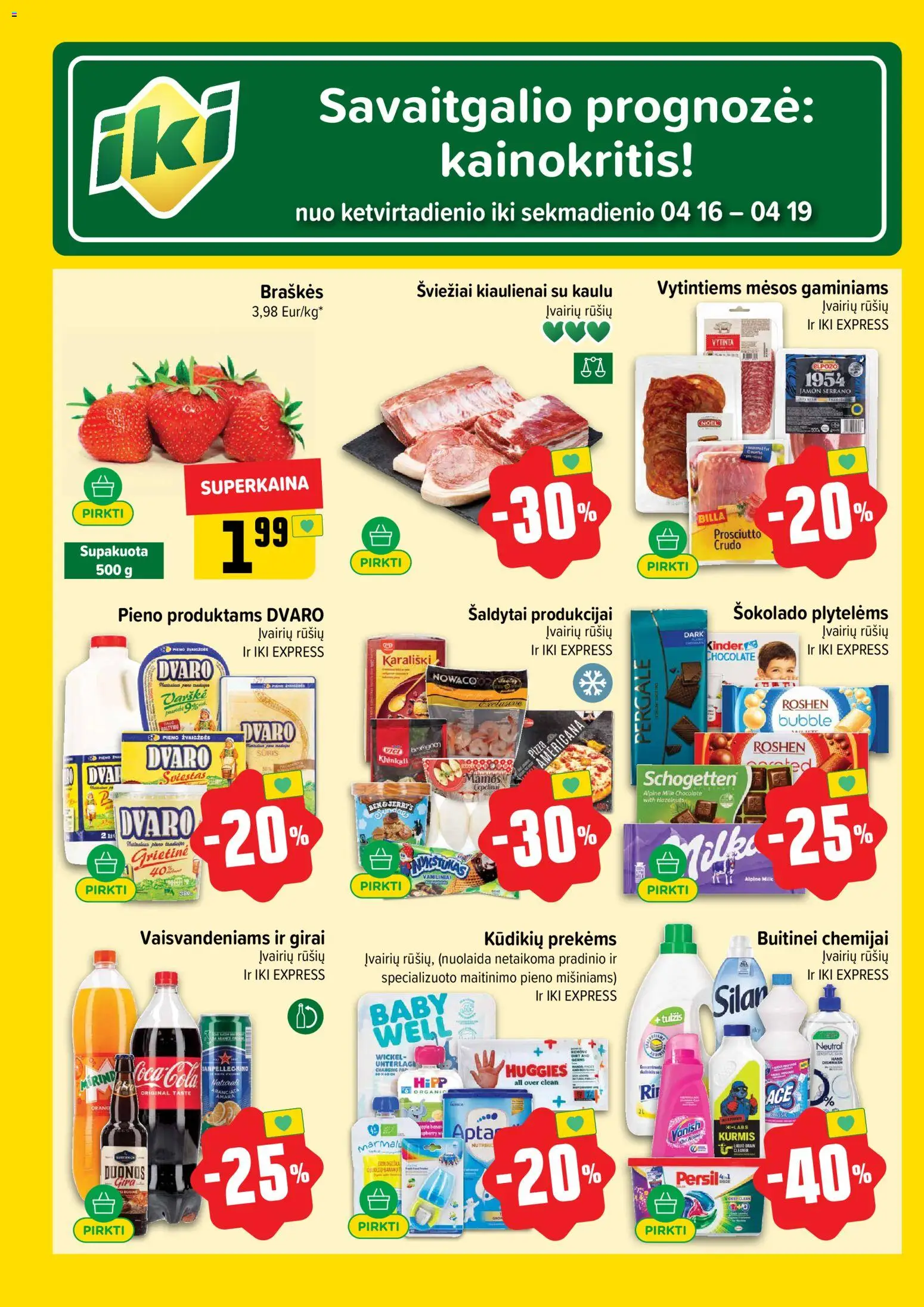 IKI akcijos nuo 13.04.2026 | Puslapis: 62 | Prekių: Sūris, Braškės