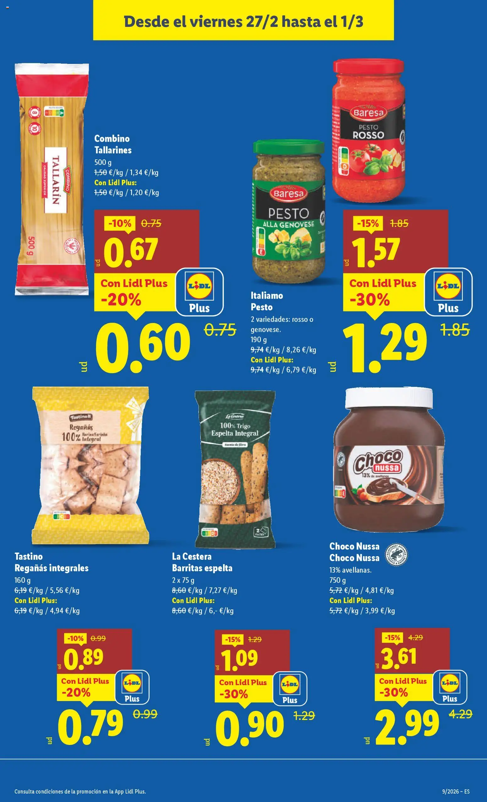 Lidl folleto │ válido desde el 23.02.2026 | Página: 19 | Productos: Chocolate, Pasta