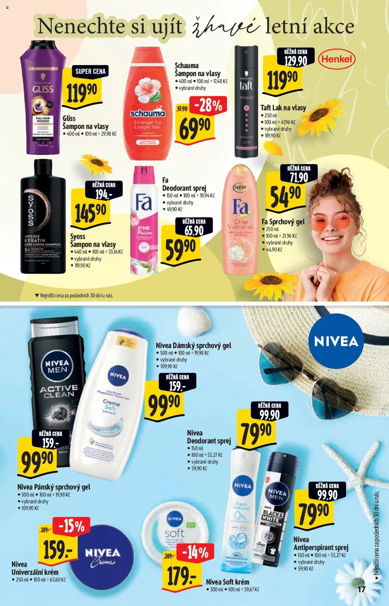 Albert katalog - Supermarket od 04.06.2025 | Strana: 17 | Produkty: Sprchový gel, Nivea, Krém, Body