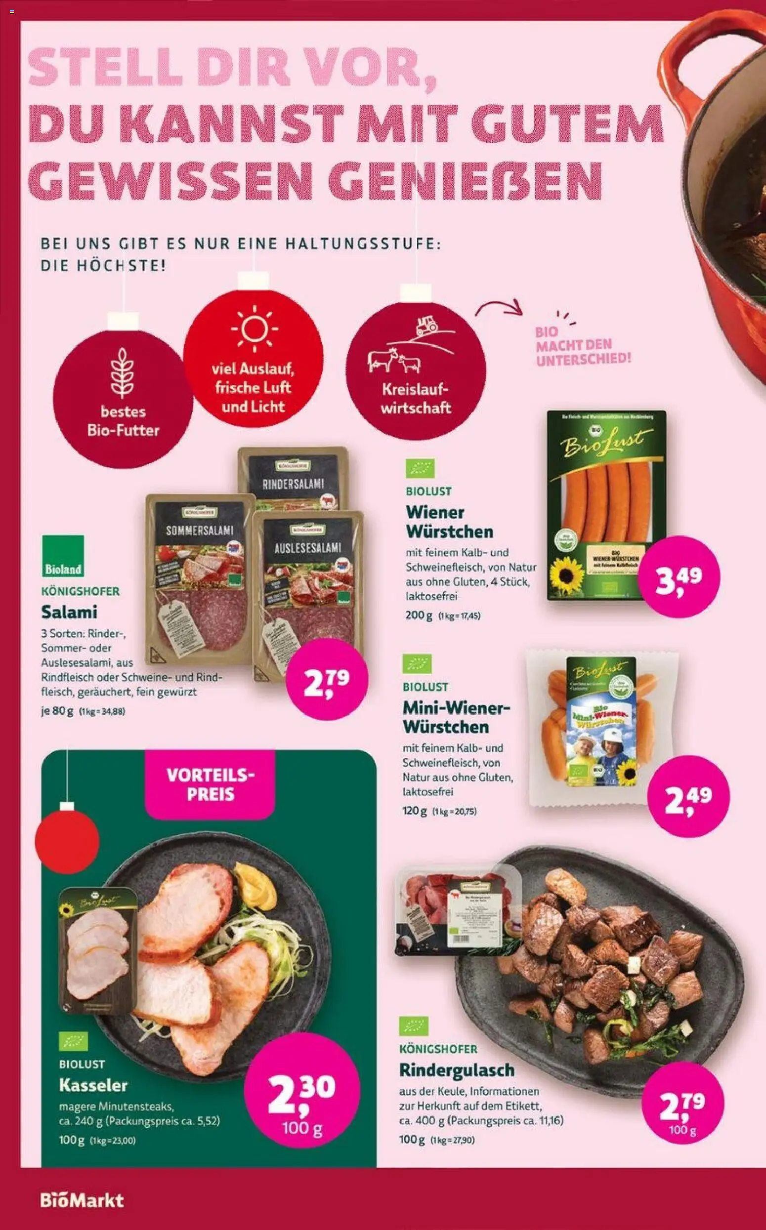 Denns BioMarkt Angebote – gültig ab 17.12.2025 | Seite: 6 | Produkte: Rindergulasch, Salami, Rindfleisch