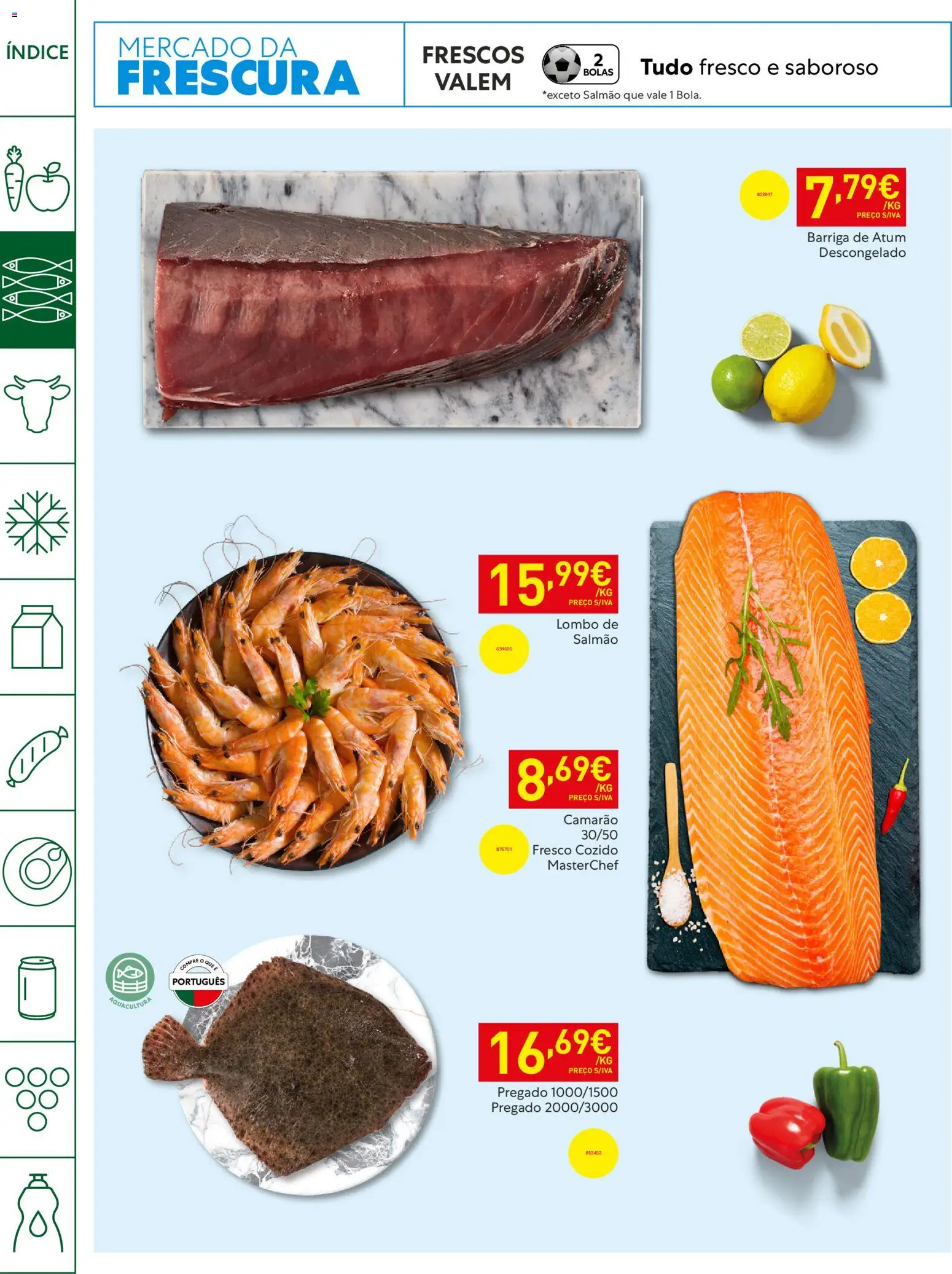 Recheio Horeca │ válido de 21.04.2026 | Página: 6 | Produtos: Atum, Camarão, Salmão, Lombo