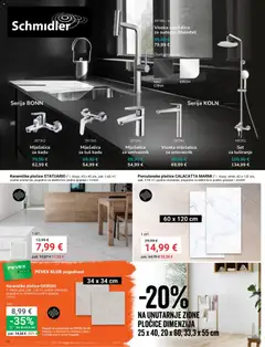 Katalog Pevex - Pregled kataloga iz trgovine Pevex, vrijedi od 03.04.2026 | Stranica: 34 | Proizvodi: Umivaonik, Tuš, Pločice