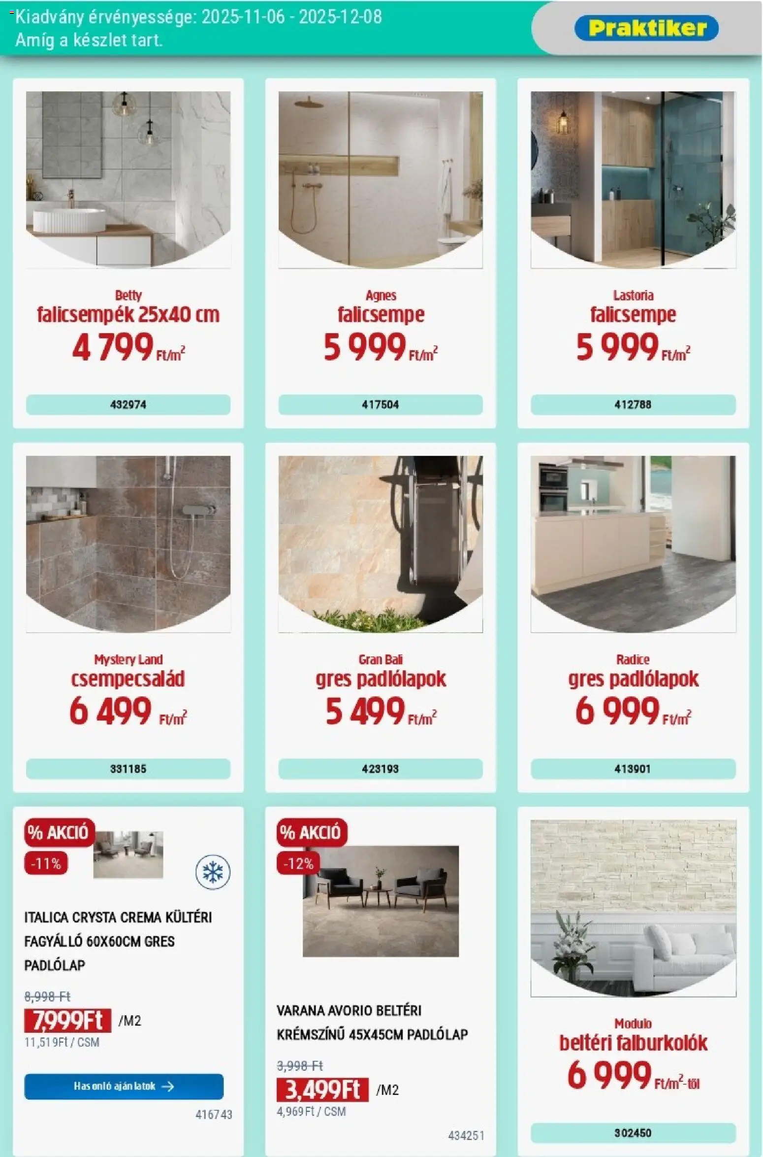 Praktiker akciós ujság - amely érvényes a következő dátumtól: 06.11.2025 | Oldal: 11