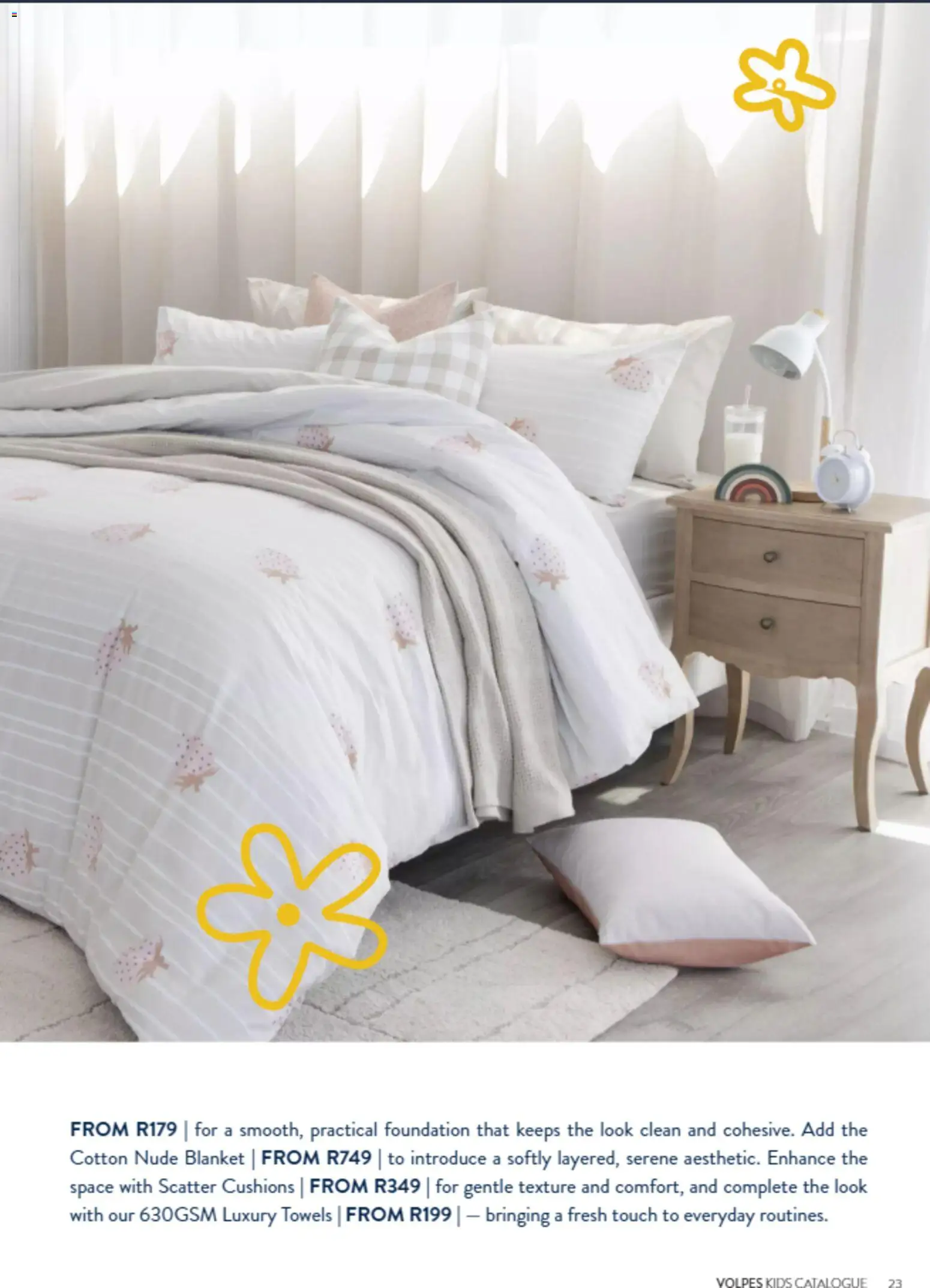 New Volpes catalogue – valid from 01.03.2026 | Page: 23 | Products: Blanket, Foundation