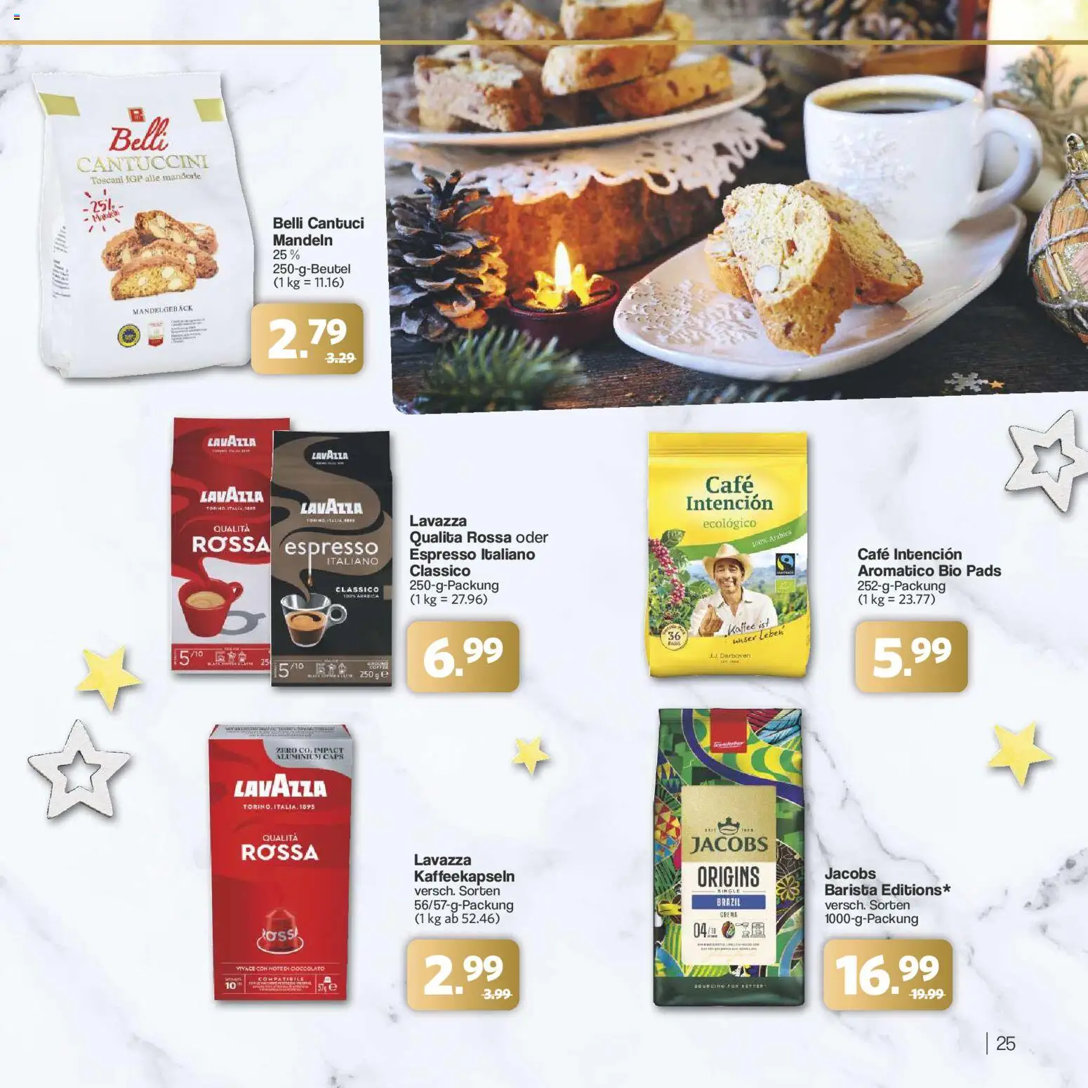 Famila Nordwest - Festliche Momente – gültig ab 24.11.2025 | Seite: 25 | Produkte: Lavazza, Kaffee, Mandeln