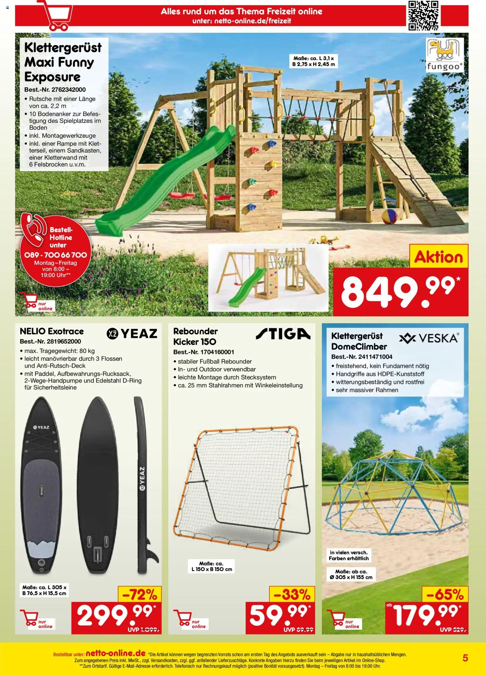 Netto Marken-Discount Online-Angebote April – gültig ab 01.04.2026 | Seite: 5 | Produkte: Fußball, Uhr